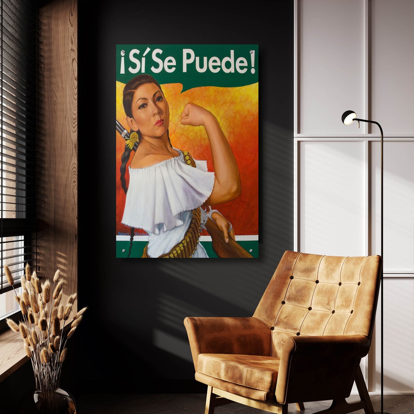 Epic Art 'Rosita Si Se Puede' by Robert Valadez, Acrylic Glass Wall Art,24x36