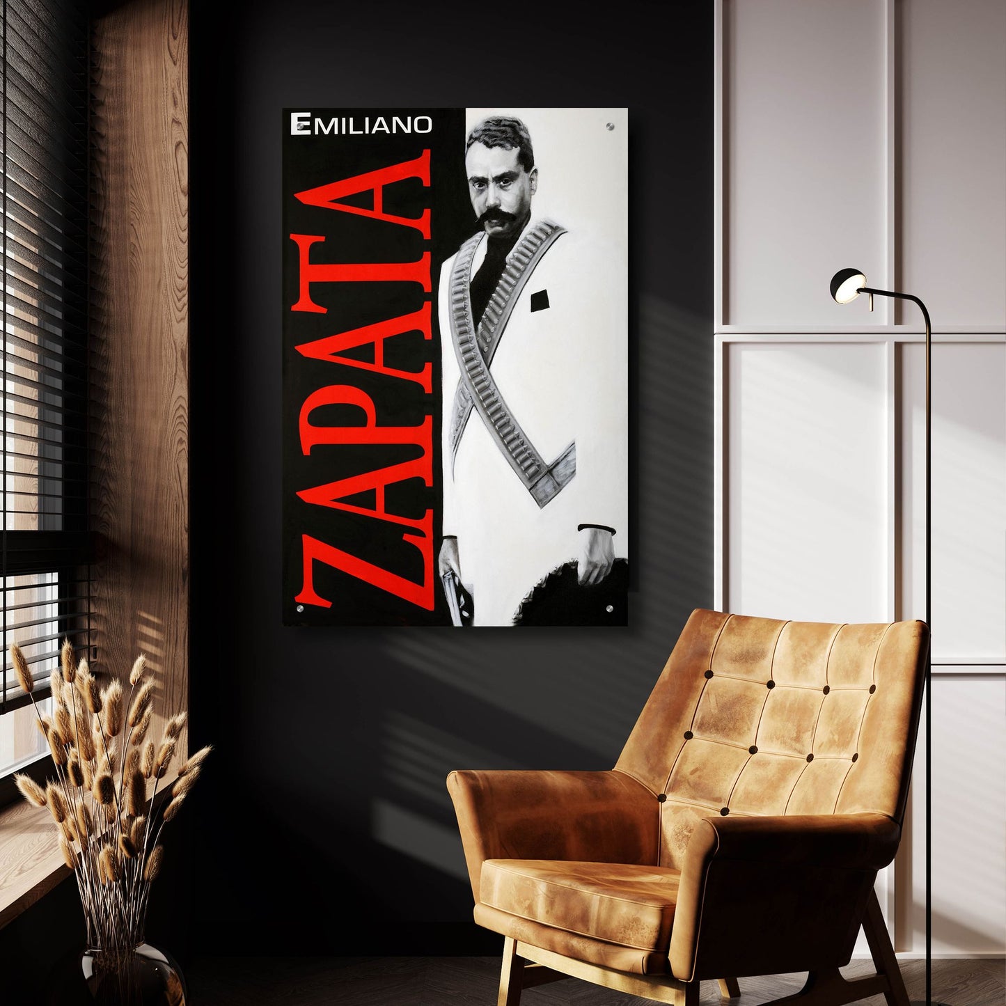 Epic Art 'Zapata' by Robert Valadez, Acrylic Glass Wall Art,24x36