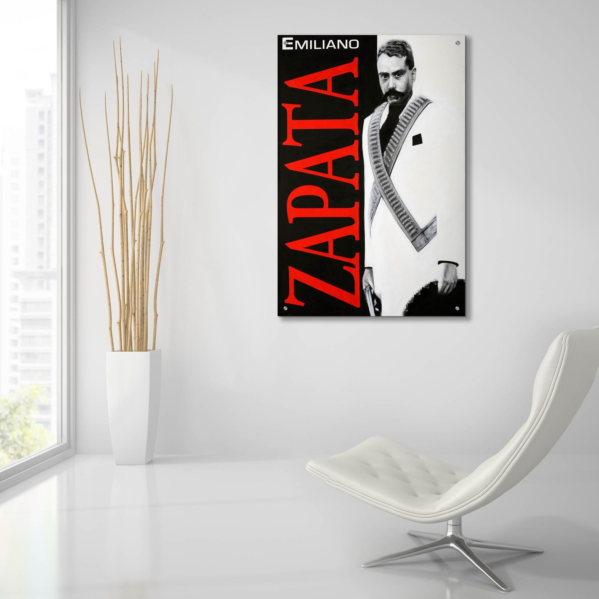 Epic Art 'Zapata' by Robert Valadez, Acrylic Glass Wall Art,24x36