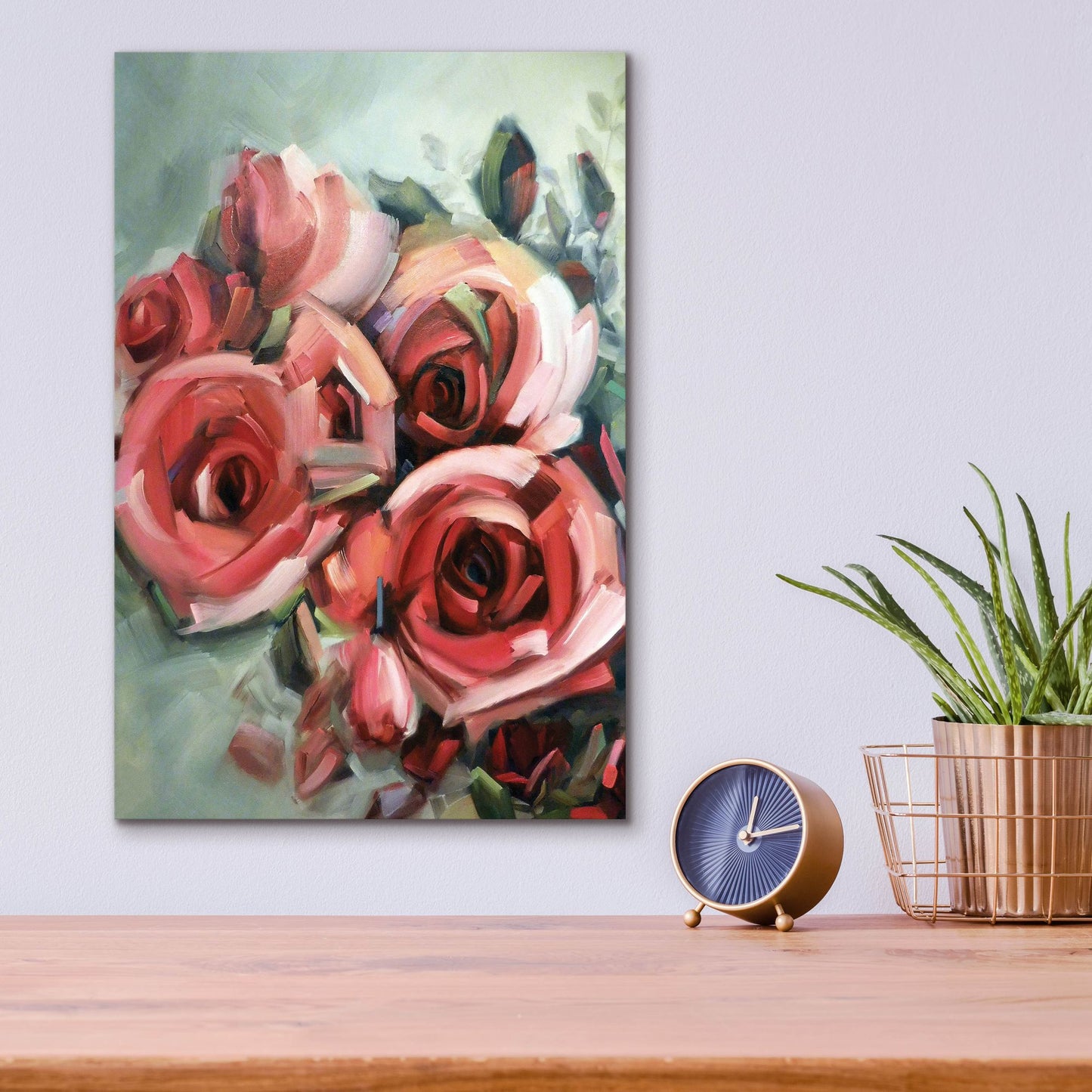 Epic Art 'Amid Scent Of Roses' by Holly Van Hart, Acrylic Glass Wall Art,12x16