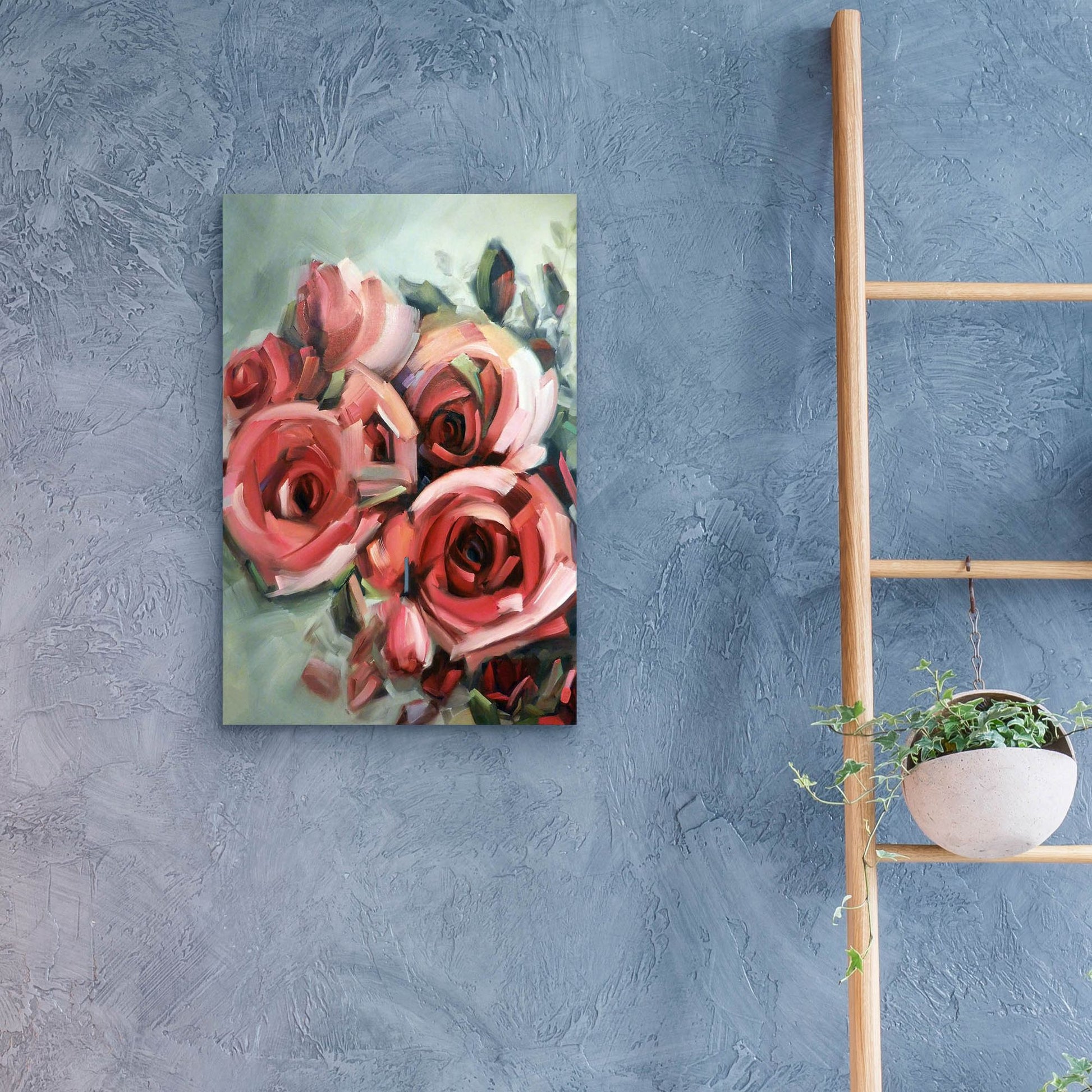 Epic Art 'Amid Scent Of Roses' by Holly Van Hart, Acrylic Glass Wall Art,16x24