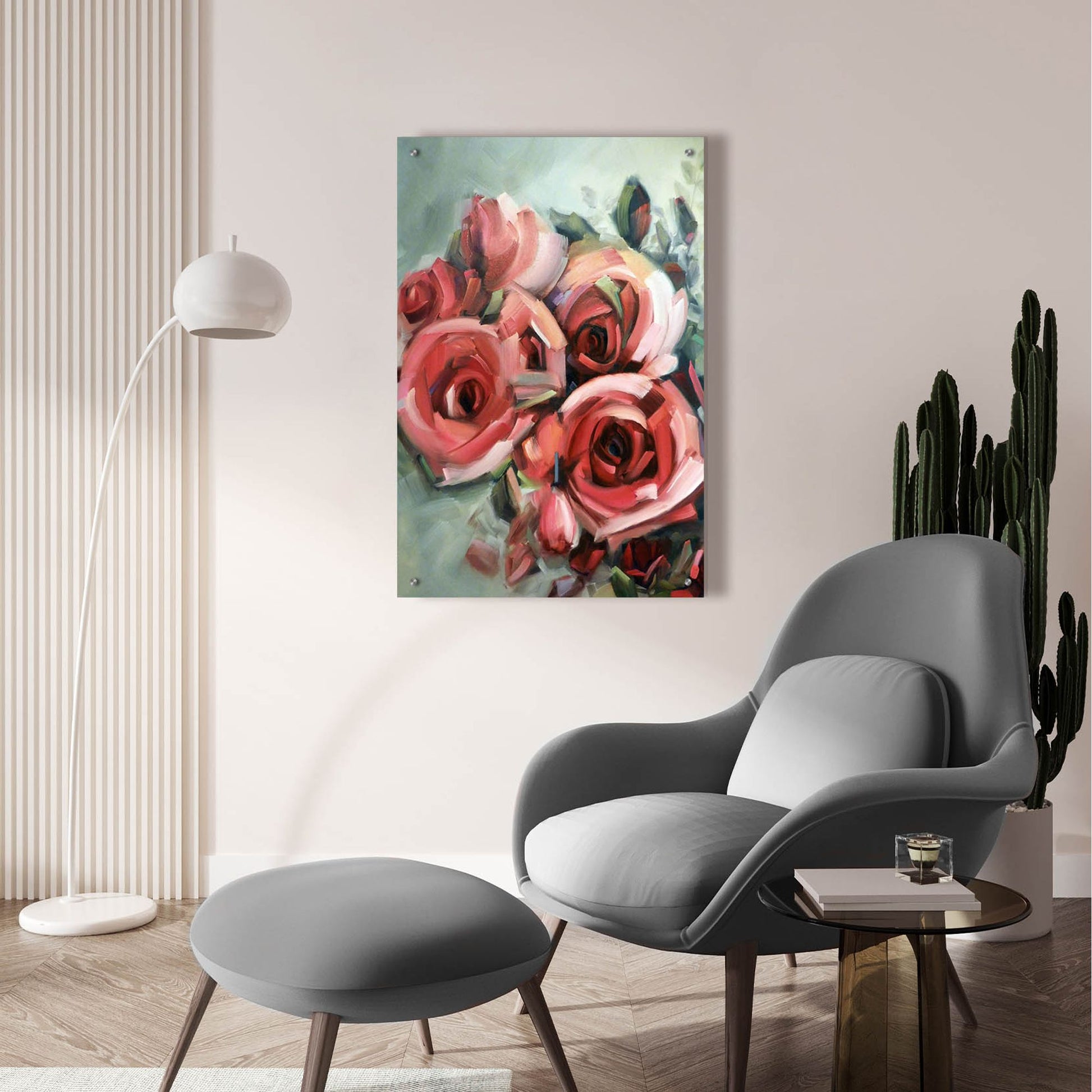 Epic Art 'Amid Scent Of Roses' by Holly Van Hart, Acrylic Glass Wall Art,24x36