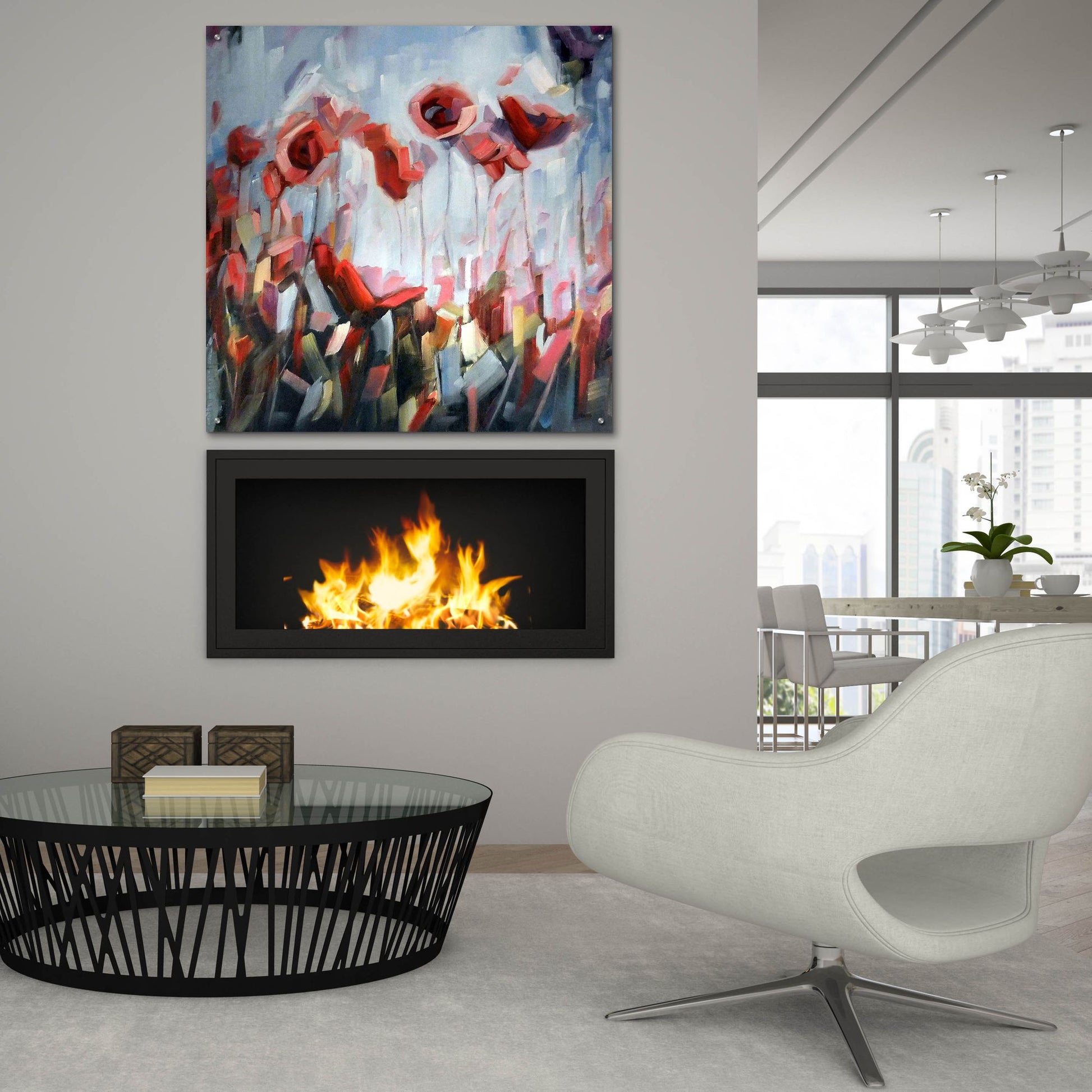 Epic Art 'Enraptured' by Holly Van Hart, Acrylic Glass Wall Art,36x36