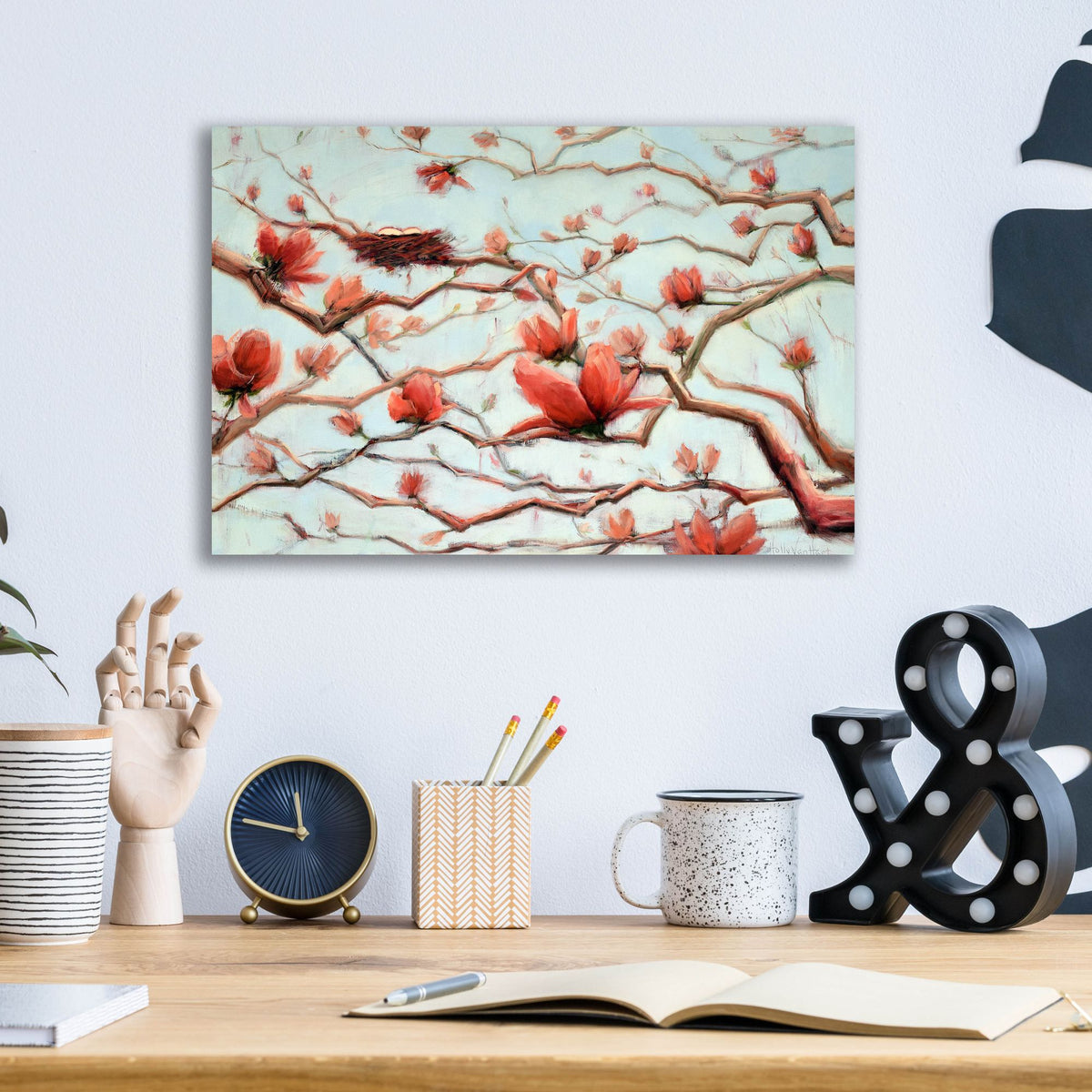 Epic Art 'Possibilities In Full Bloom' by Holly Van Hart, Acrylic Glass Wall Art,16x12