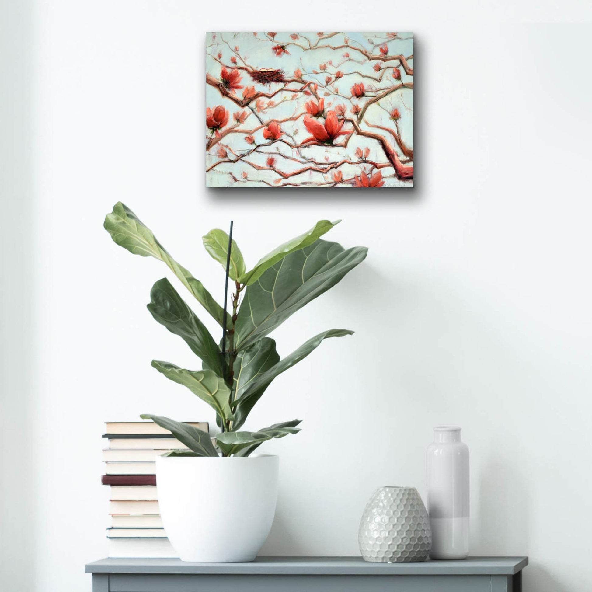 Epic Art 'Possibilities In Full Bloom' by Holly Van Hart, Acrylic Glass Wall Art,16x12