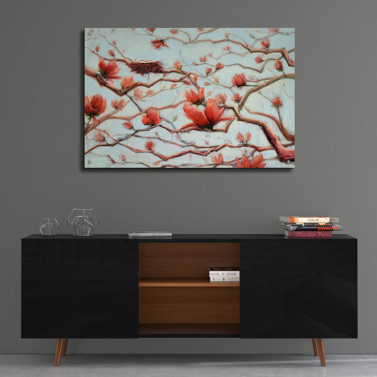 Epic Art 'Possibilities In Full Bloom' by Holly Van Hart, Acrylic Glass Wall Art,36x24