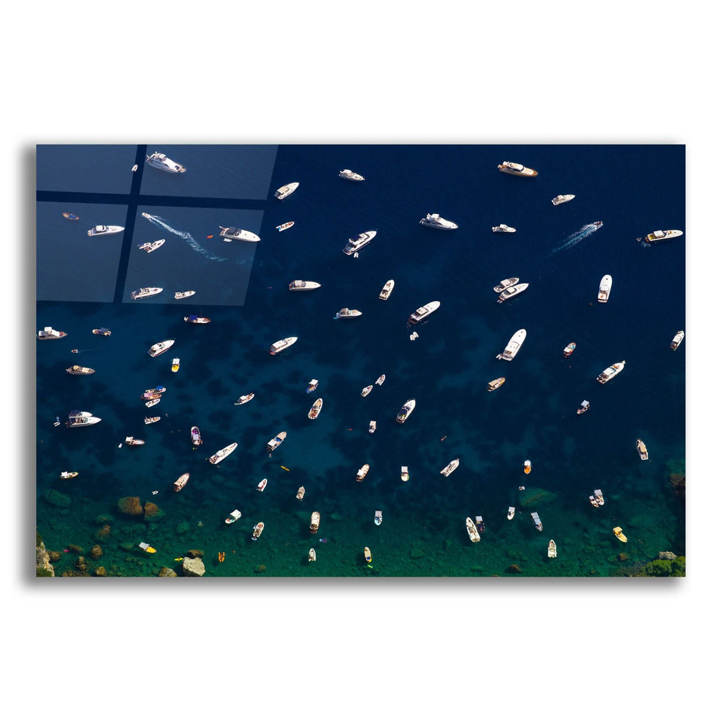 Epic Art 'Boat Conference - Amalfi Coast' by Verne Varona, Acrylic Glass Wall Art