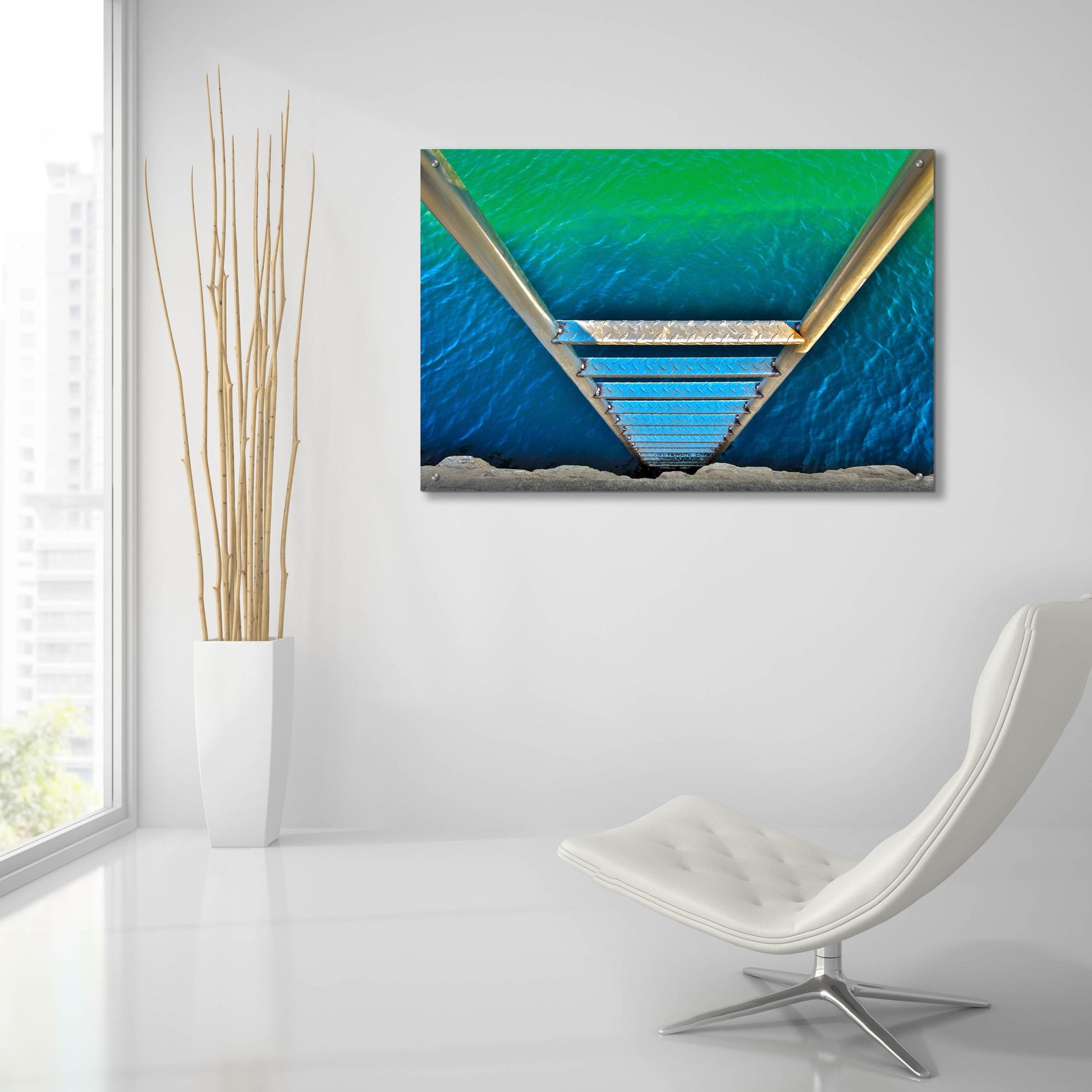 Epic Art 'Sea Ladder' by Verne Varona, Acrylic Glass Wall Art,36x24