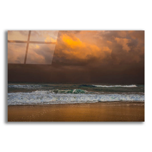 Epic Art 'Shoreline Gold' by Verne Varona, Acrylic Glass Wall Art