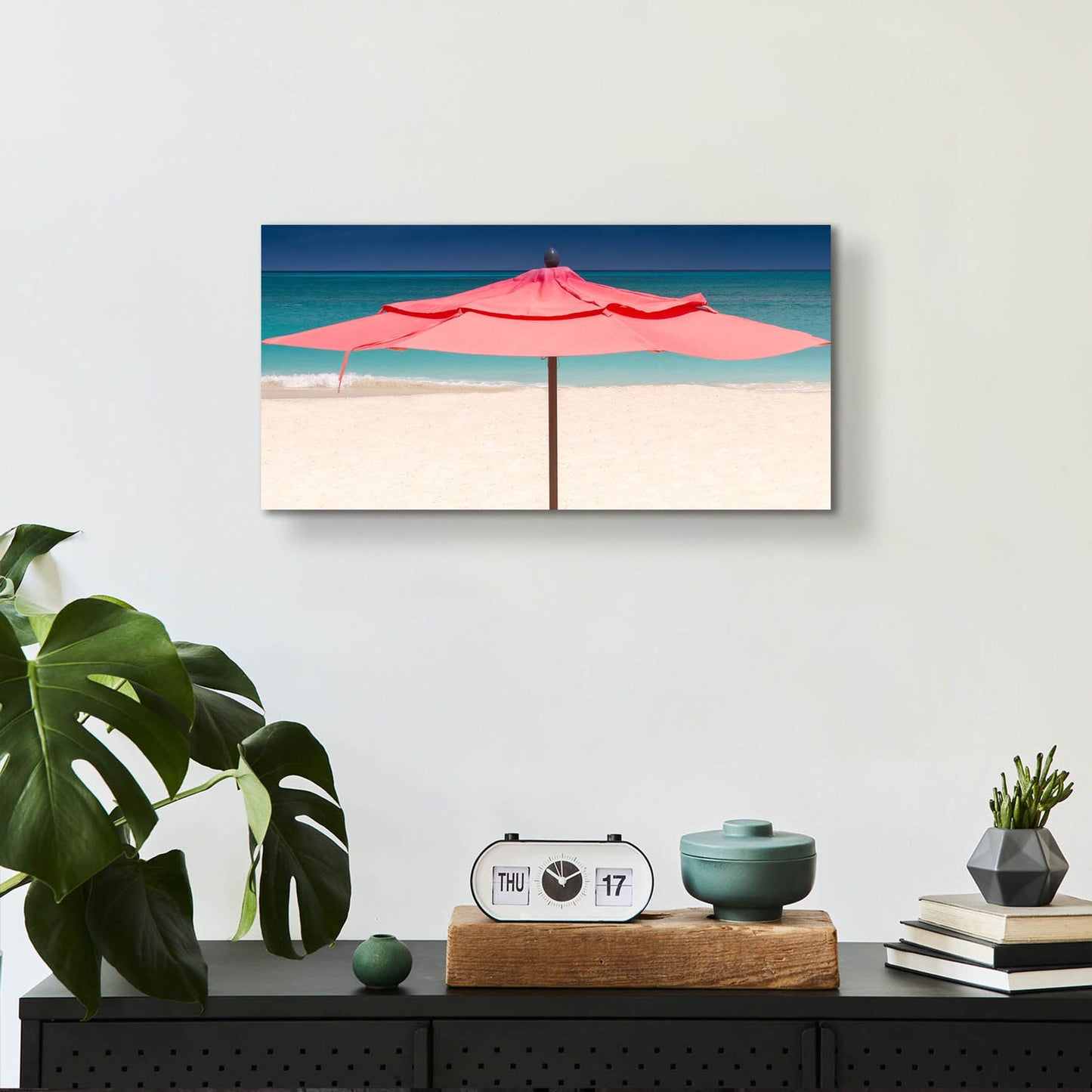 Epic Art 'Solo Umbrella' by Verne Varona, Acrylic Glass Wall Art,24x12