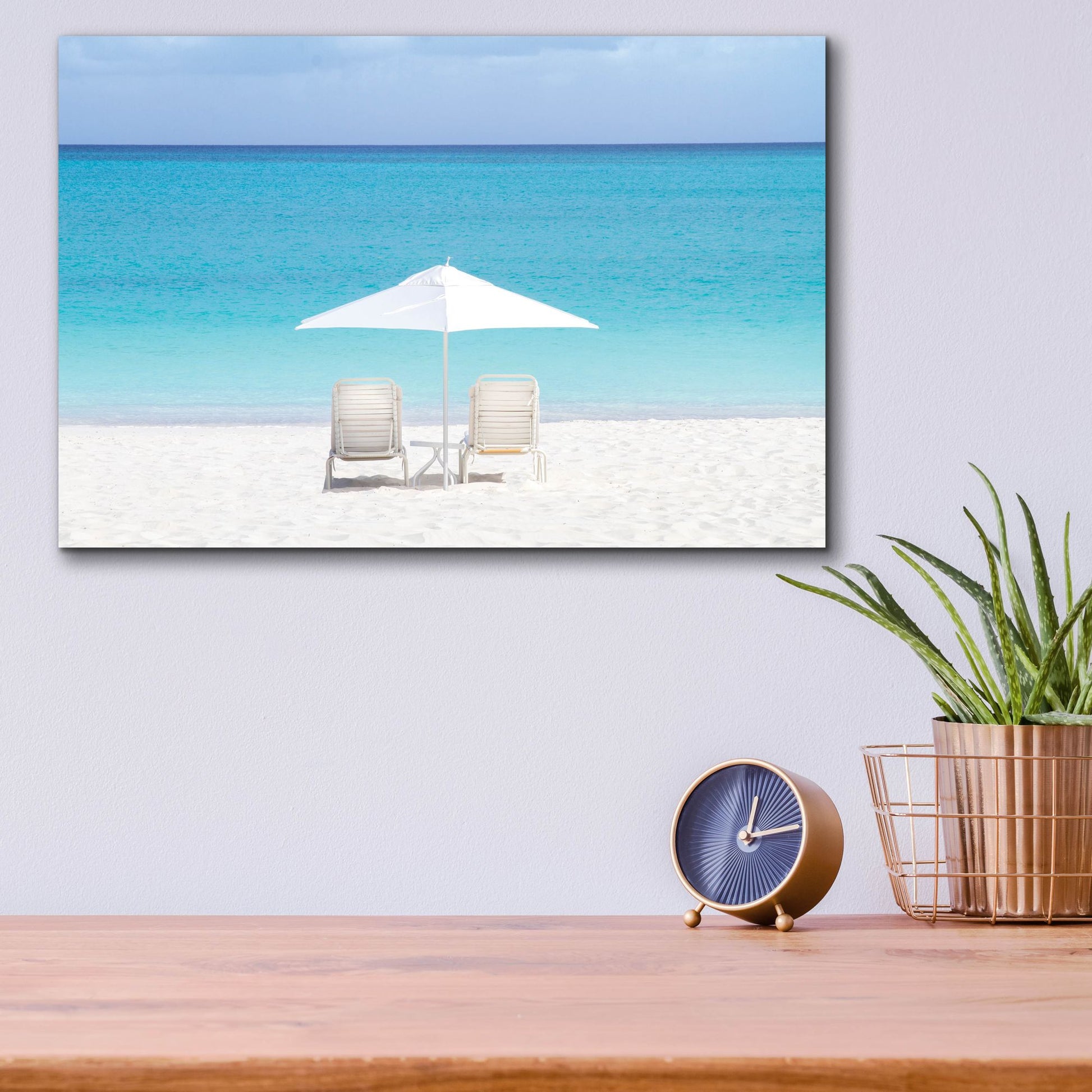 Epic Art 'Turks And Caicos Island' by Verne Varona, Acrylic Glass Wall Art,16x12