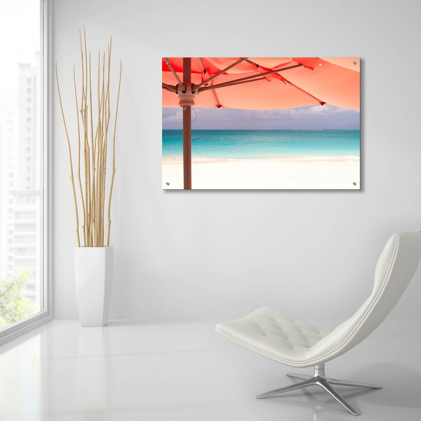 Epic Art 'Umbrella Perspective' by Verne Varona, Acrylic Glass Wall Art,36x24