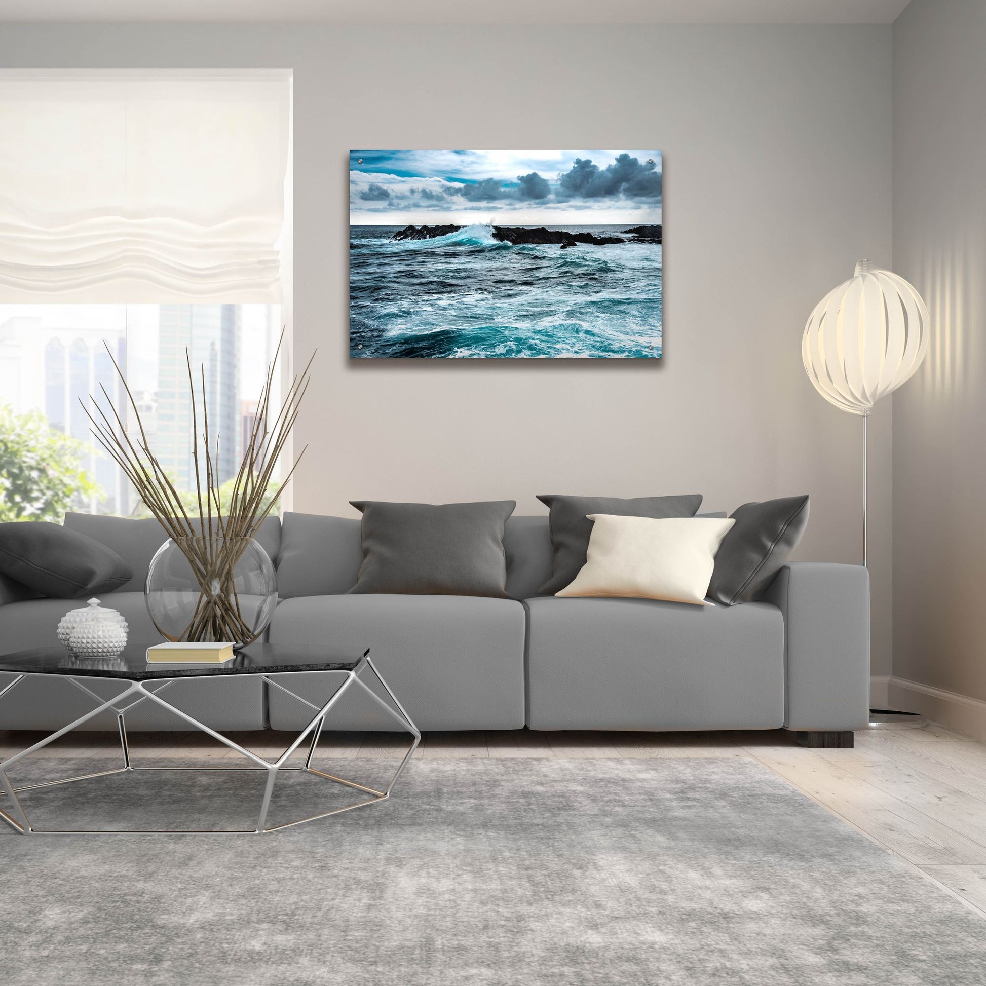 Epic Art 'Wind And Wave' by Verne Varona, Acrylic Glass Wall Art,36x24