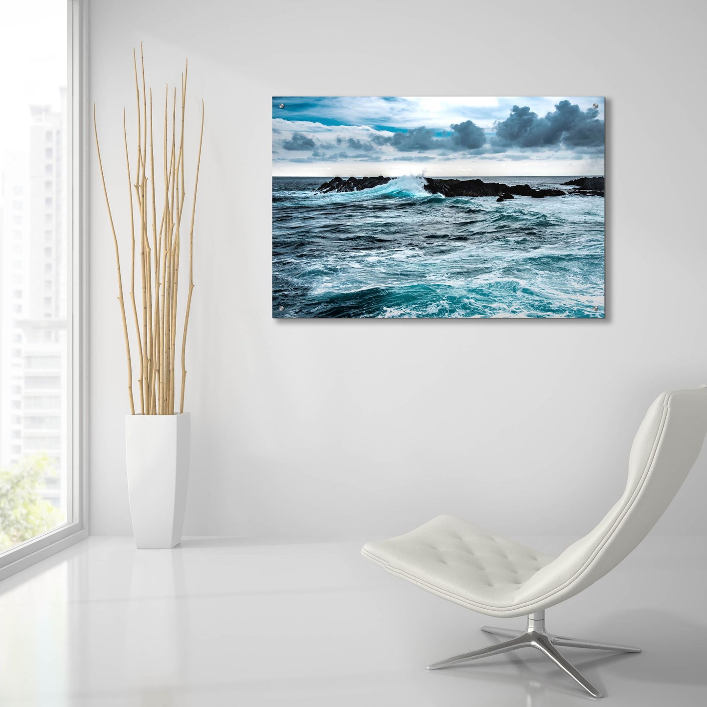 Epic Art 'Wind And Wave' by Verne Varona, Acrylic Glass Wall Art,36x24