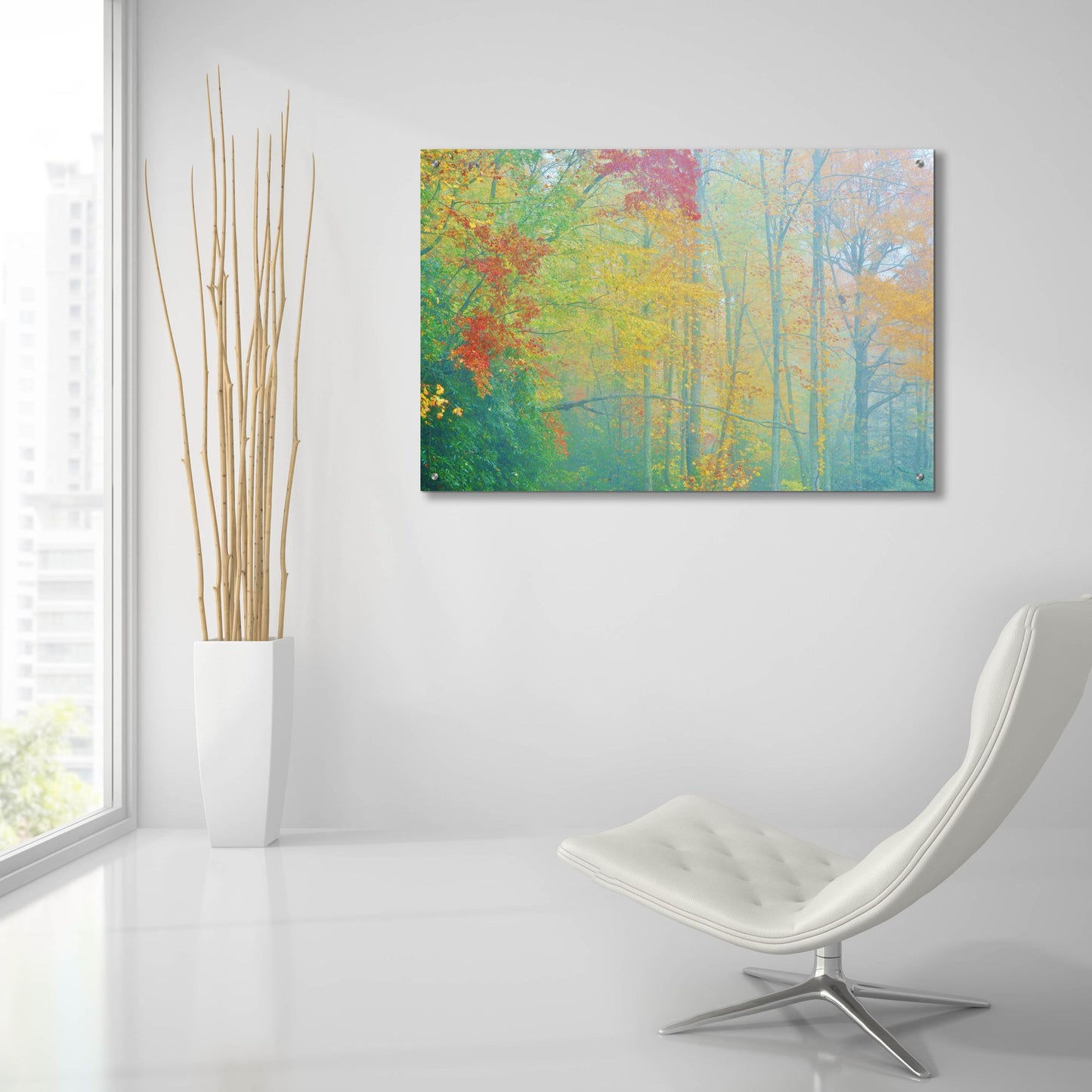 Epic Art 'Autumn'S Palette' by Steve Vaughn, Acrylic Glass Wall Art,36x24