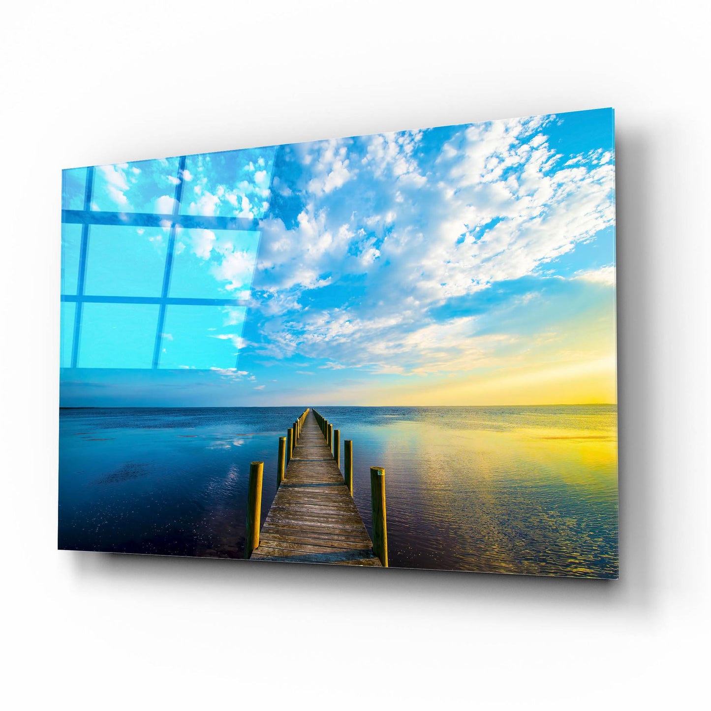 Epic Art 'Boardwalk' by Steve Vaughn, Acrylic Glass Wall Art,16x12