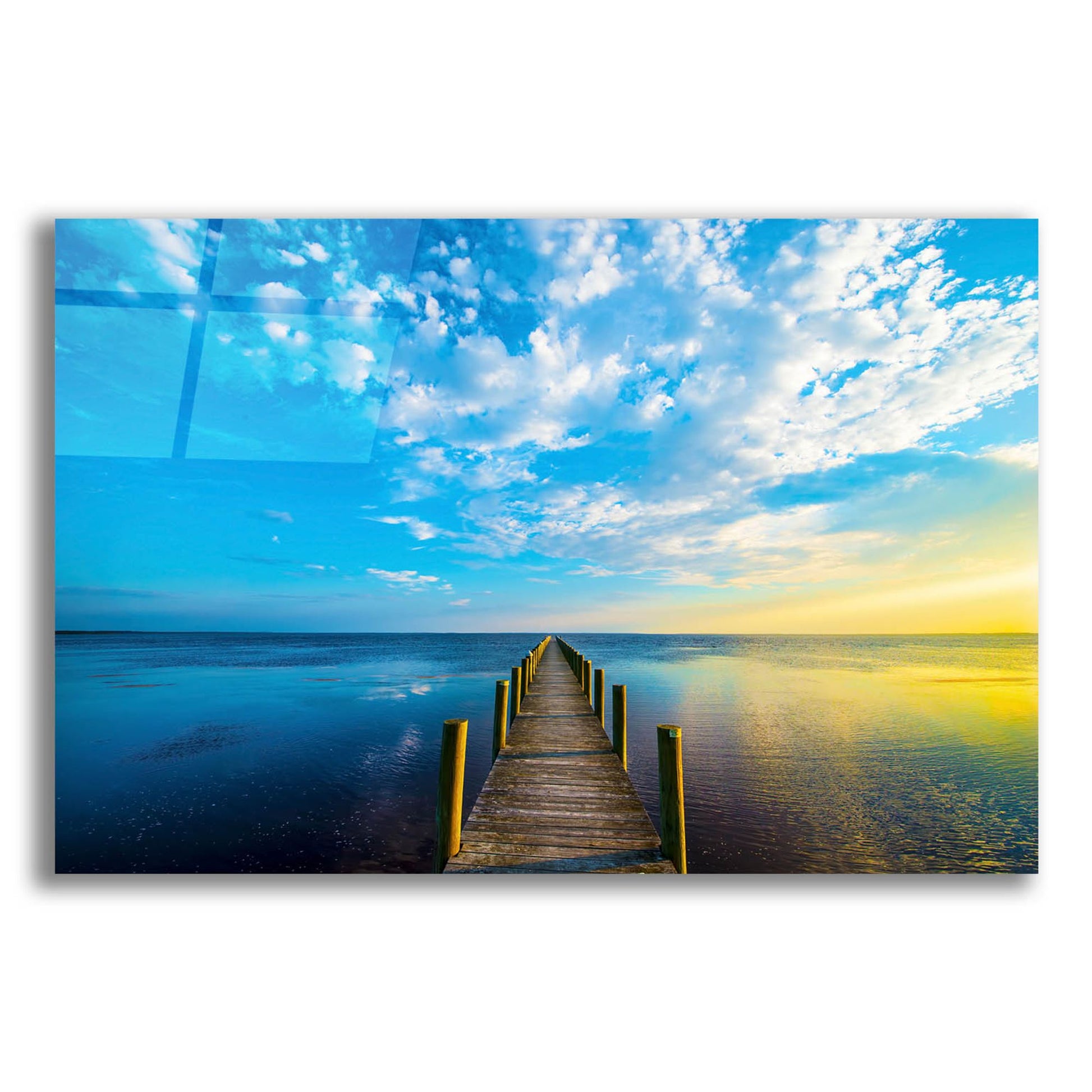 Epic Art 'Boardwalk' by Steve Vaughn, Acrylic Glass Wall Art,24x16