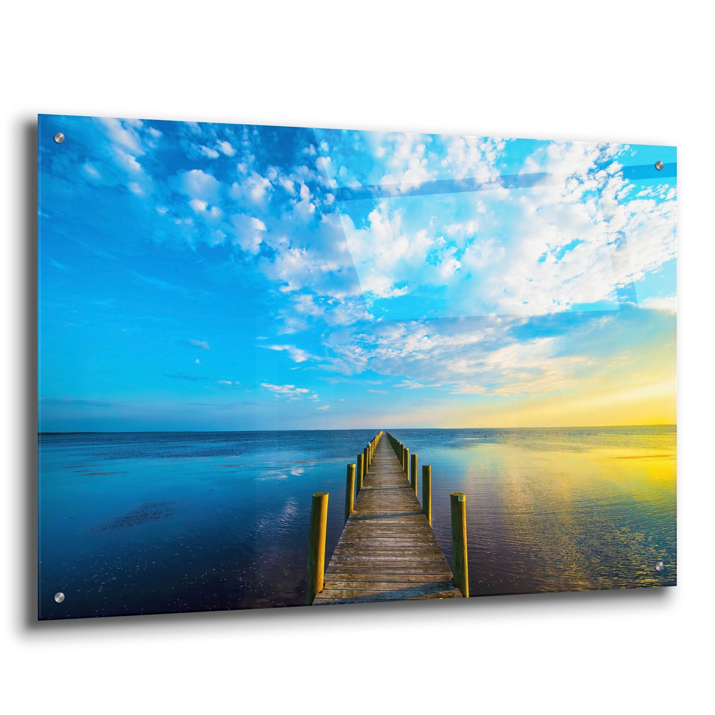 Epic Art 'Boardwalk' by Steve Vaughn, Acrylic Glass Wall Art,36x24