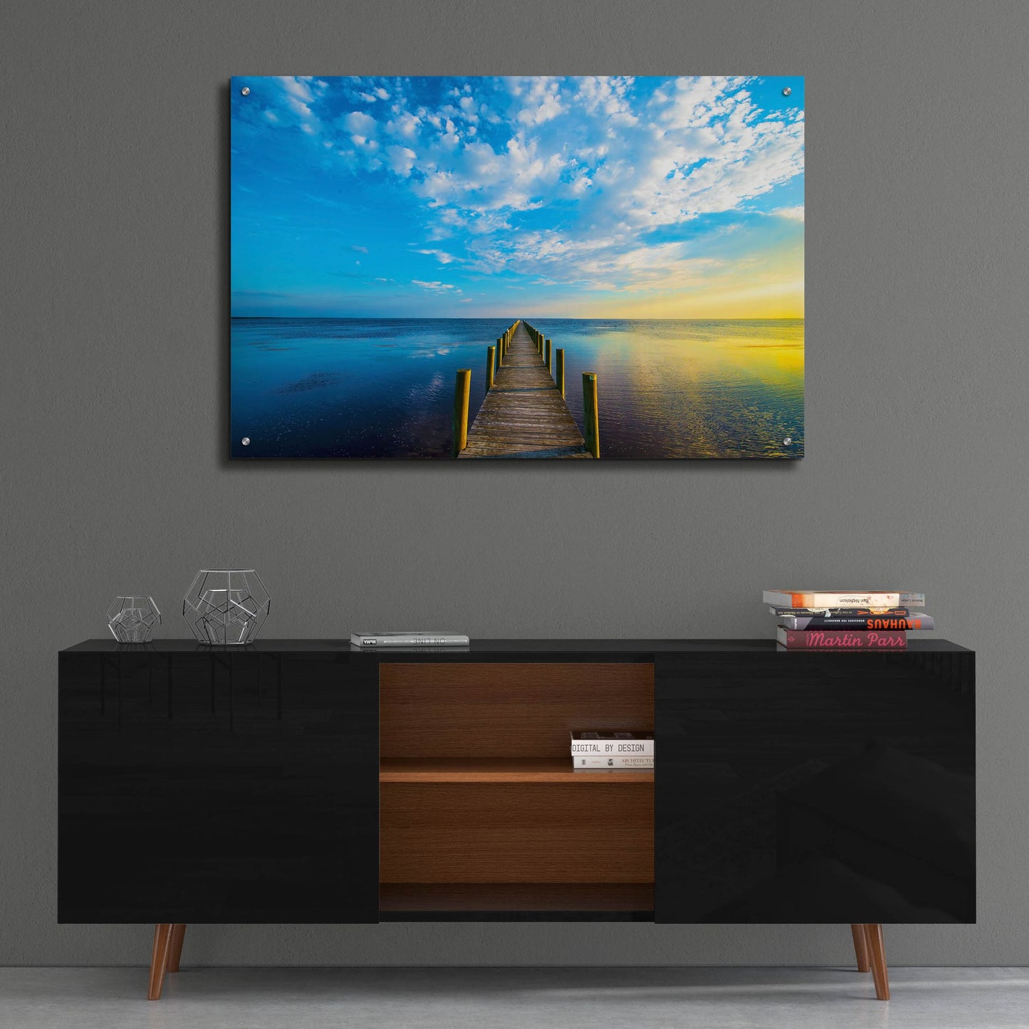 Epic Art 'Boardwalk' by Steve Vaughn, Acrylic Glass Wall Art,36x24