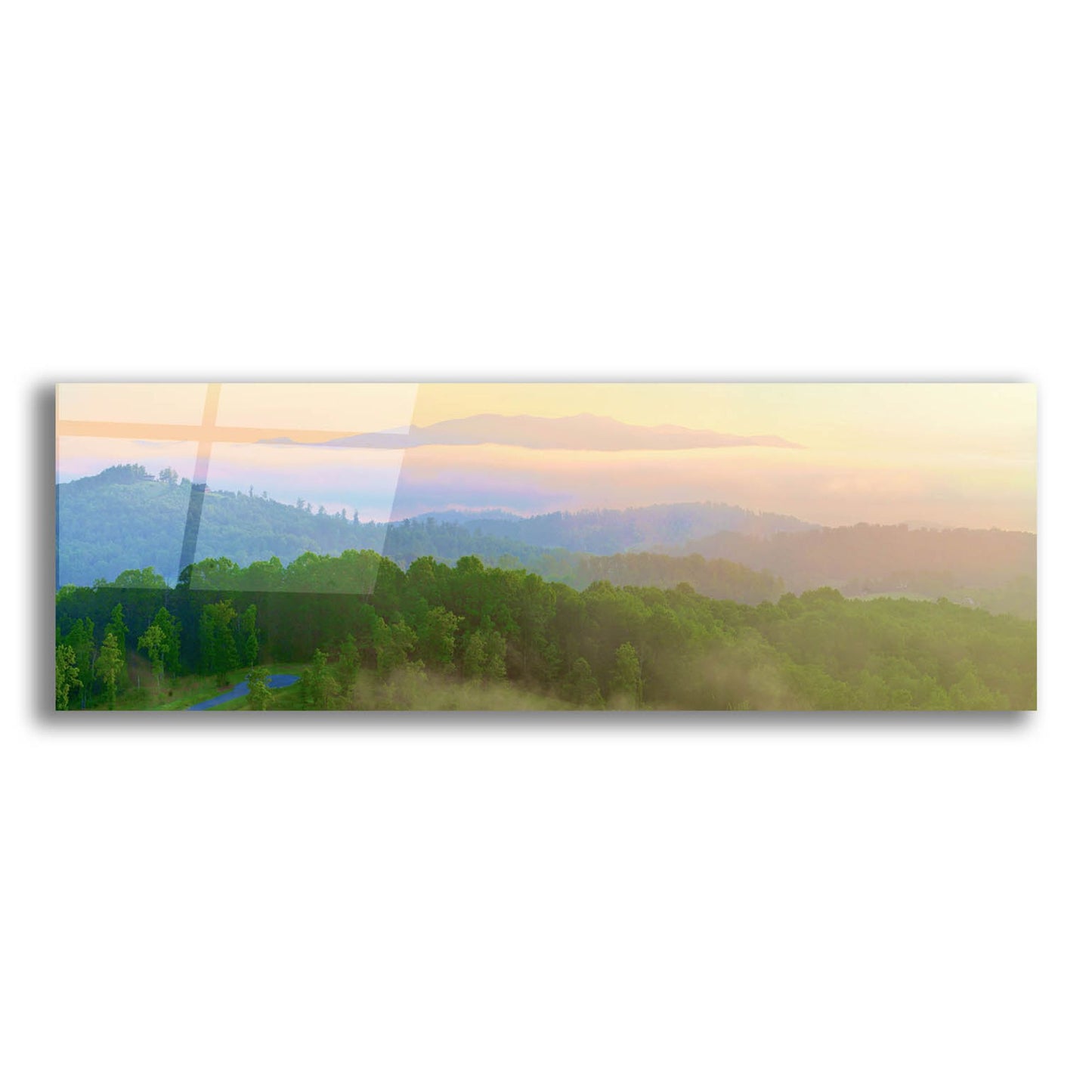 Epic Art 'Brasstown Valley Overlook' by Steve Vaughn, Acrylic Glass Wall Art