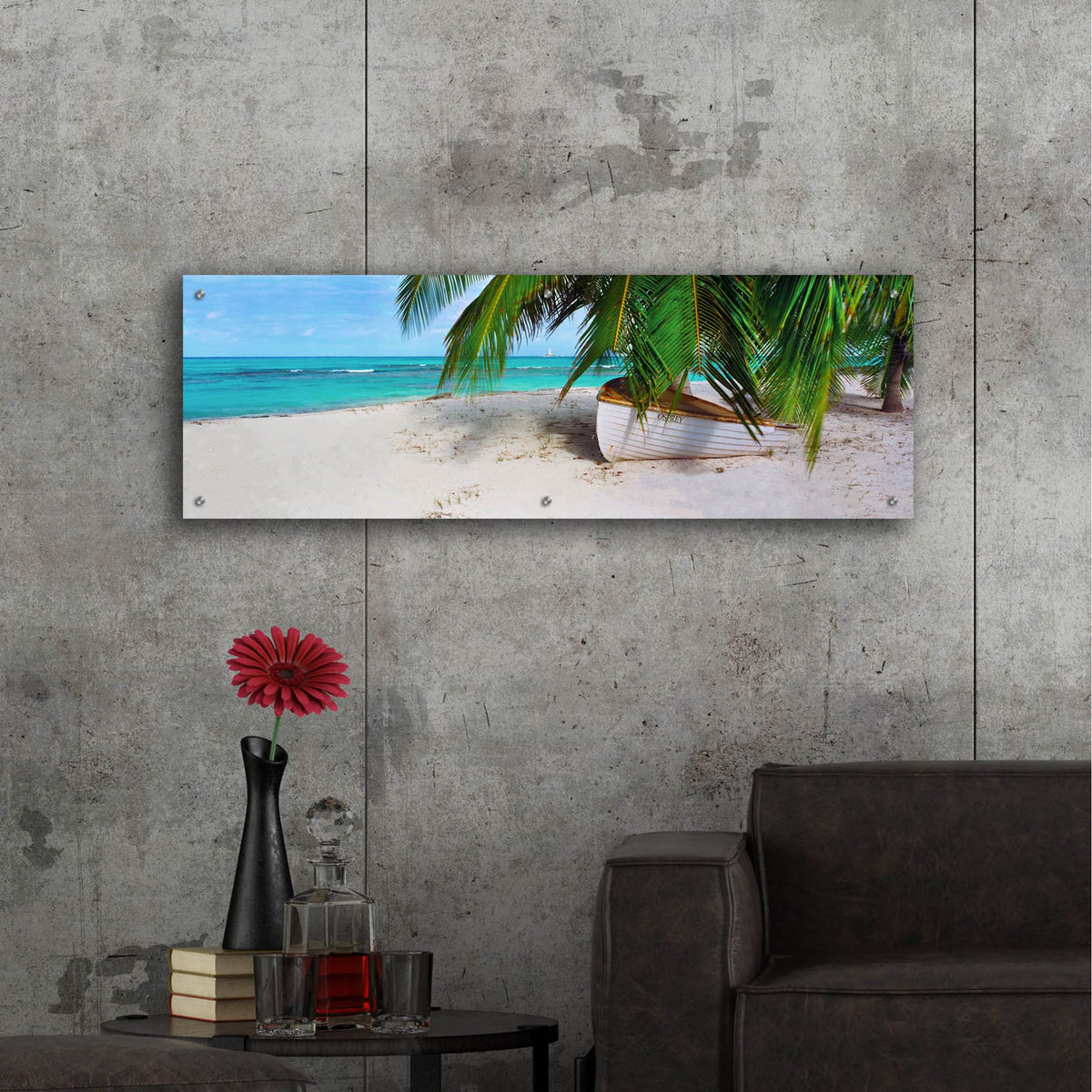 Epic Art 'Good Ship Osprey' by Steve Vaughn, Acrylic Glass Wall Art,48x16
