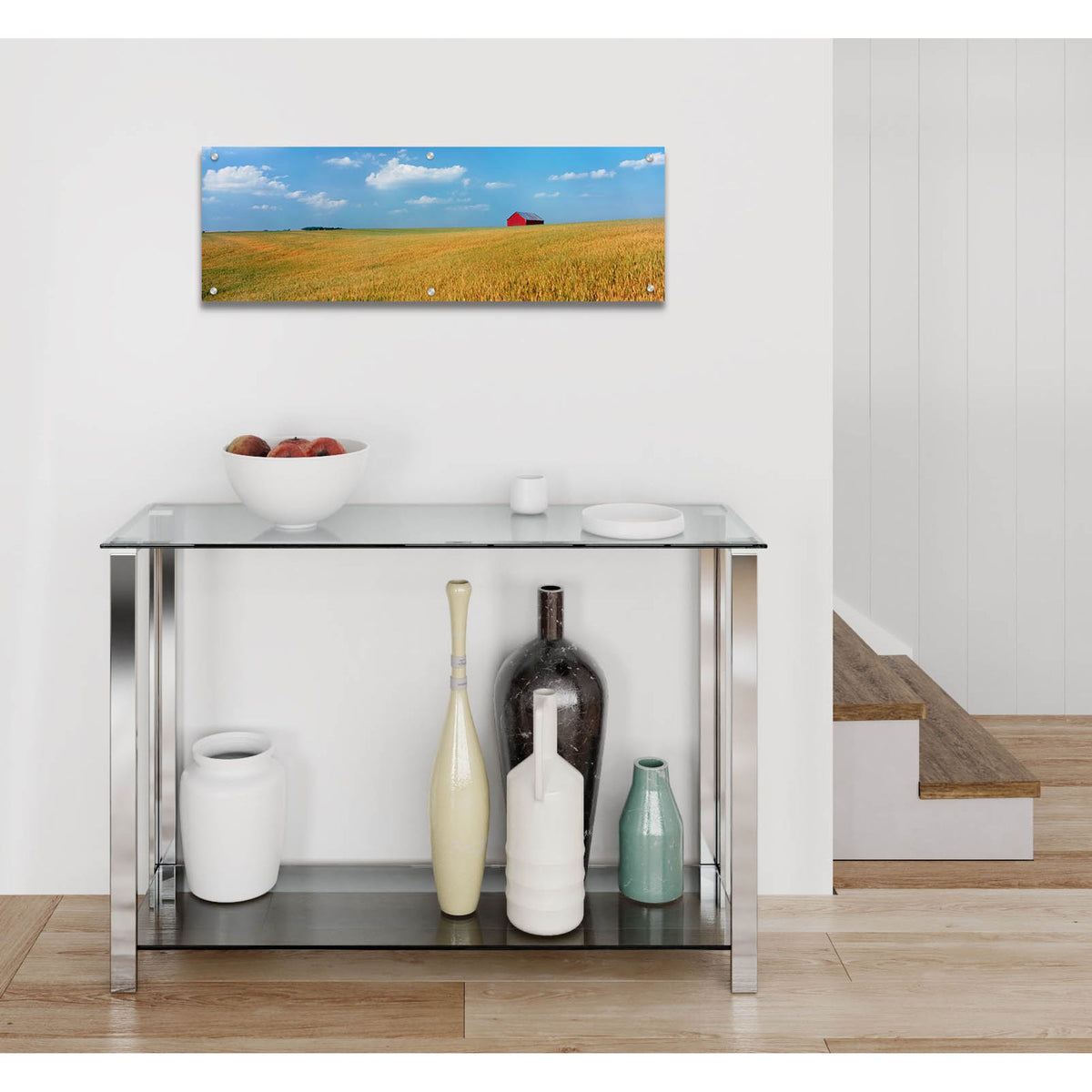 Epic Art 'Heartland' by Steve Vaughn, Acrylic Glass Wall Art,36x12
