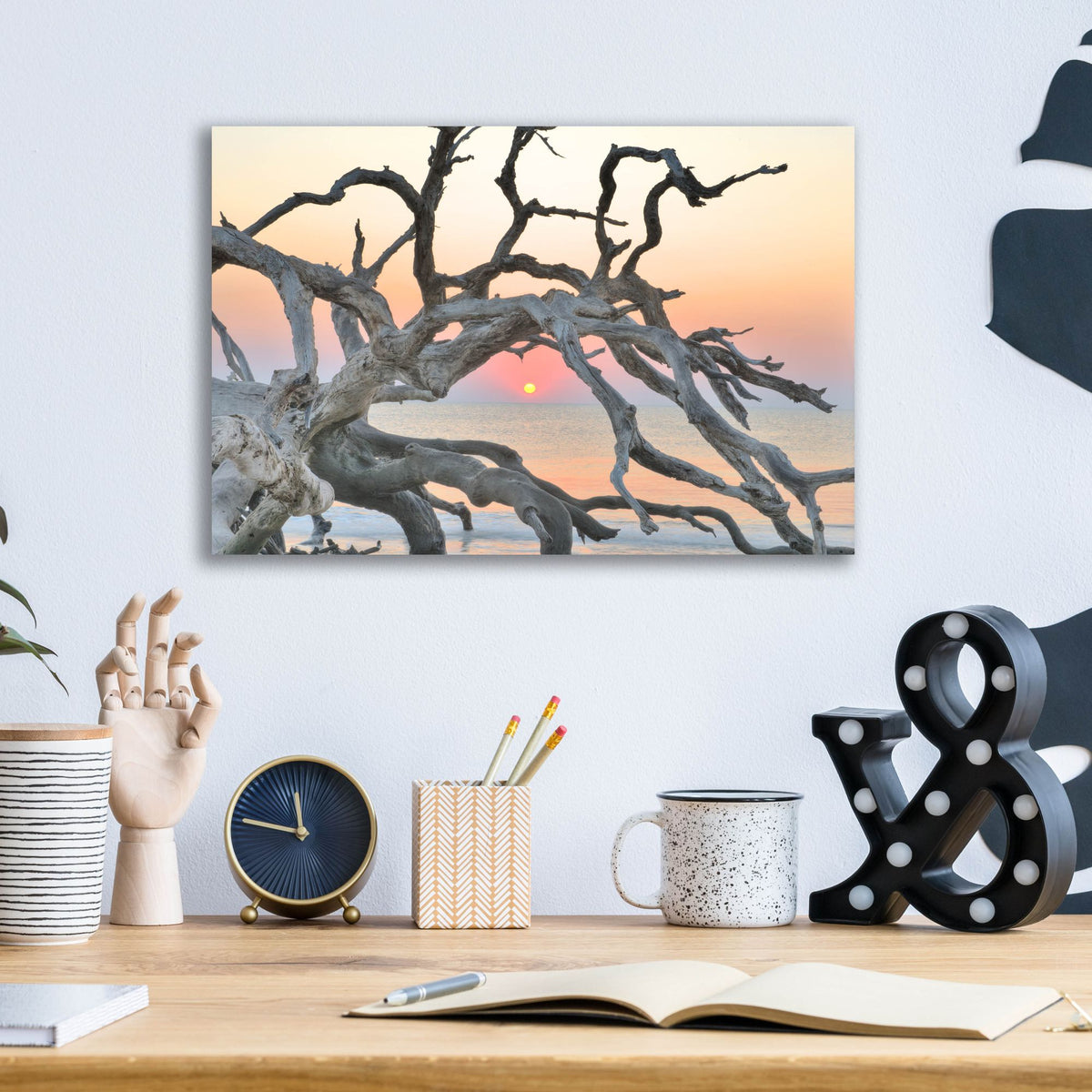 Epic Art 'Sunrise Sentinel' by Steve Vaughn, Acrylic Glass Wall Art,16x12