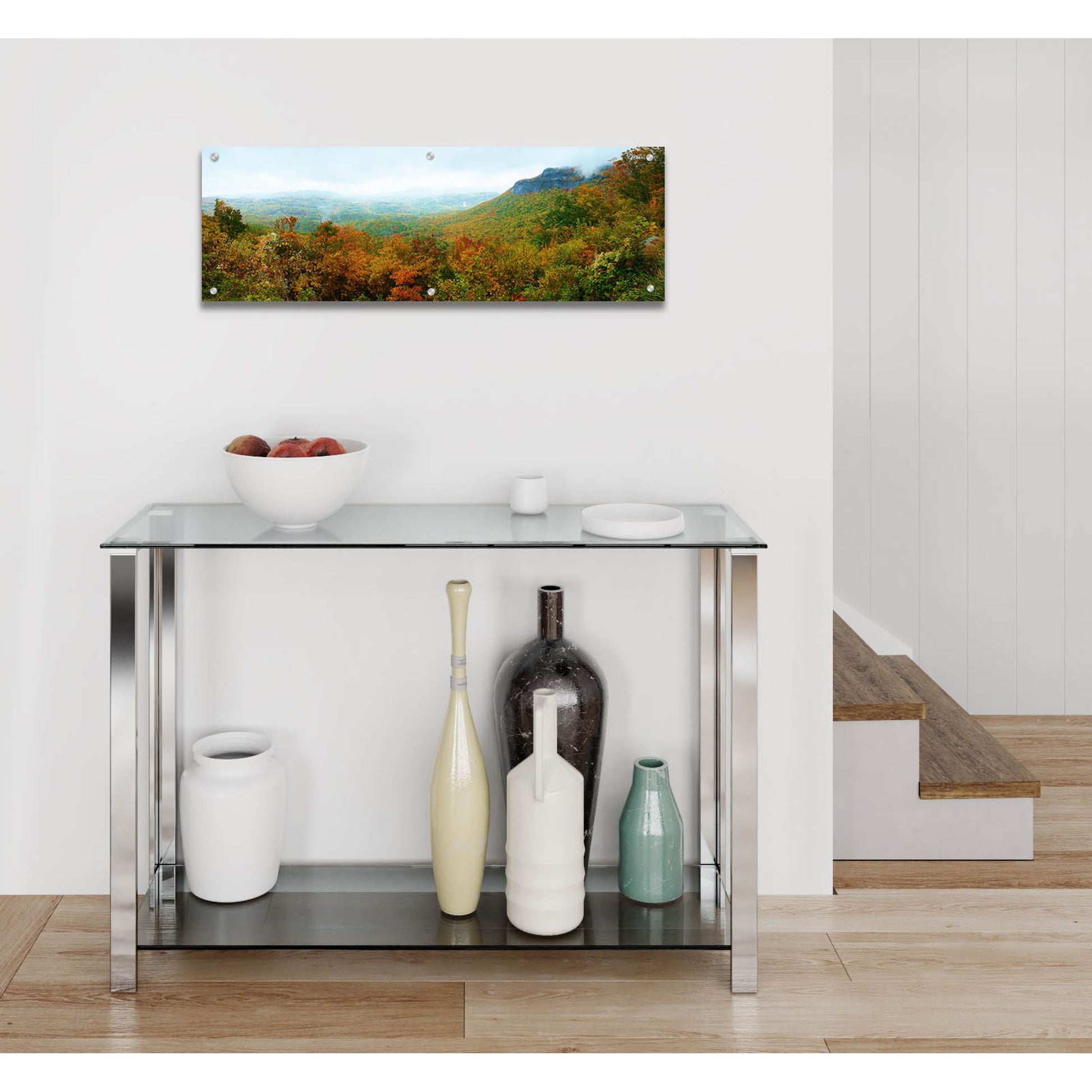 Epic Art 'Whiteside Overlook' by Steve Vaughn, Acrylic Glass Wall Art,36x12