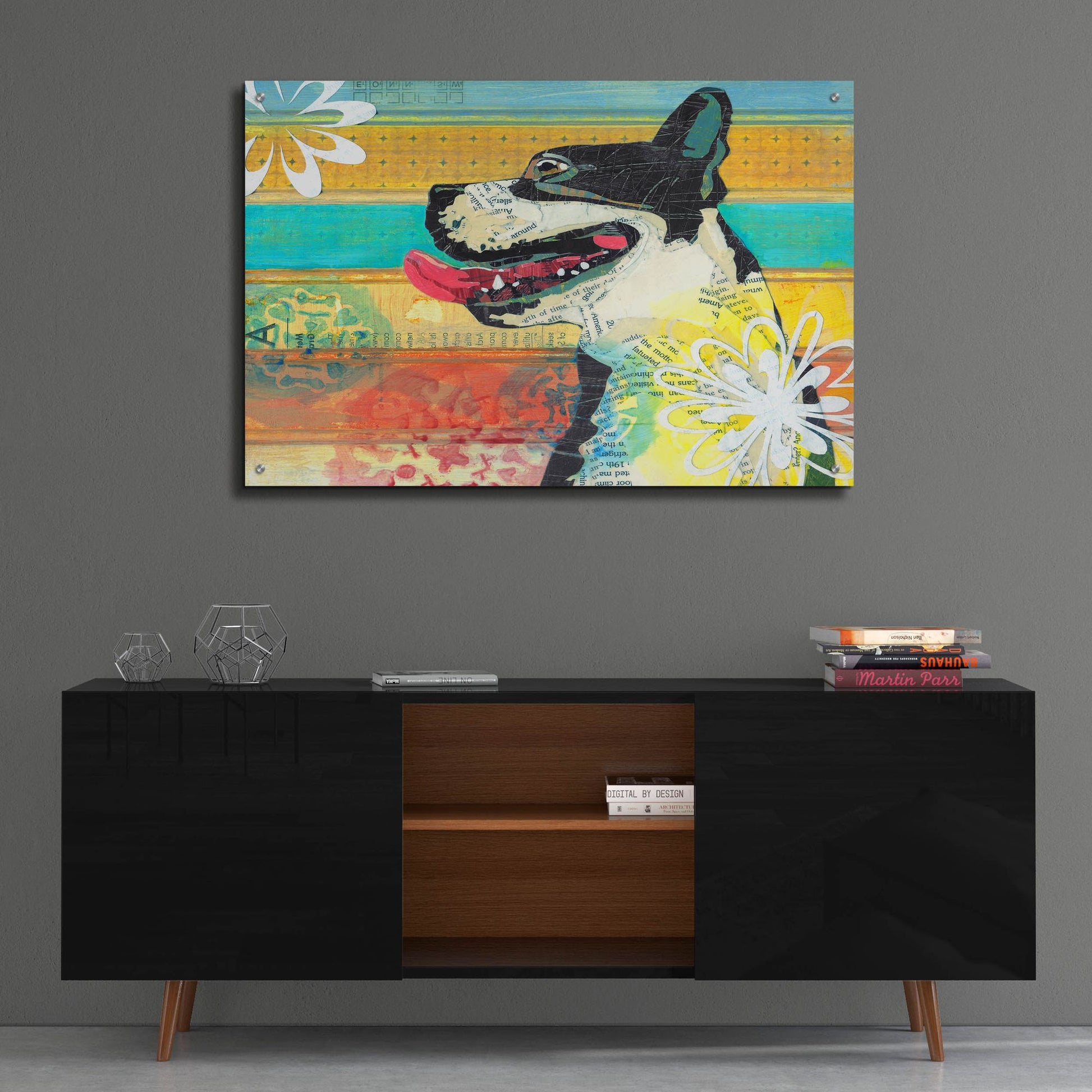 Epic Art 'Beast Friend' by Judy Verhoeven, Acrylic Glass Wall Art,36x24