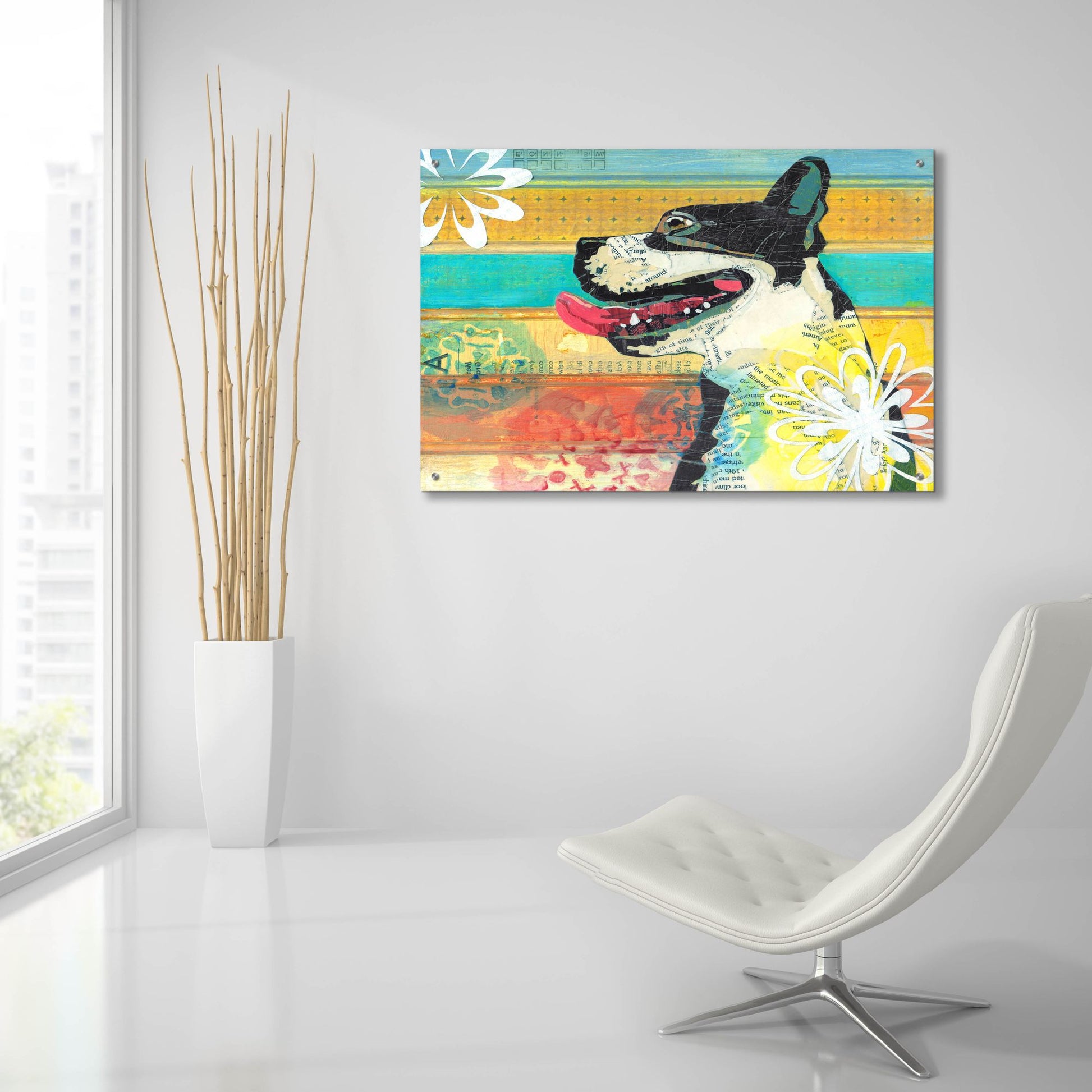 Epic Art 'Beast Friend' by Judy Verhoeven, Acrylic Glass Wall Art,36x24