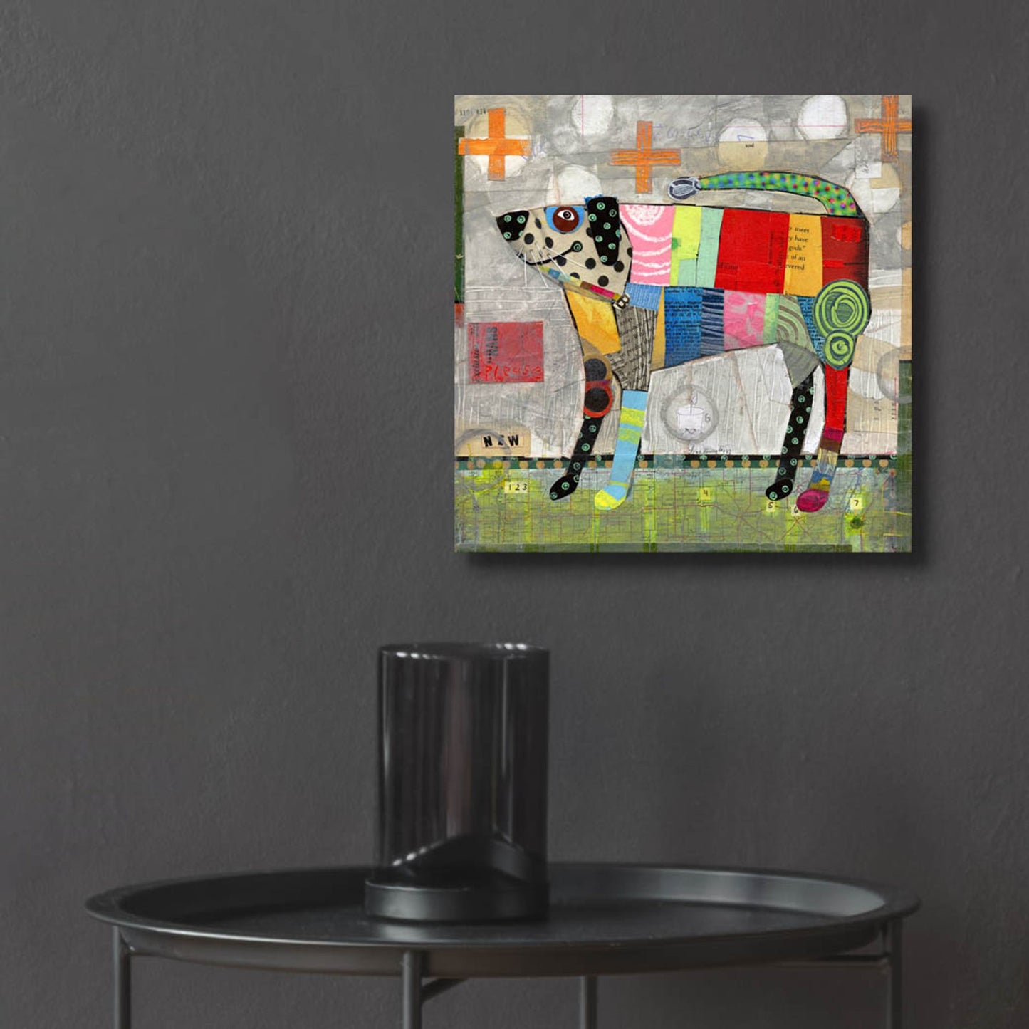 Epic Art 'Coat Of Many Colors' by Judy Verhoeven, Acrylic Glass Wall Art,12x12