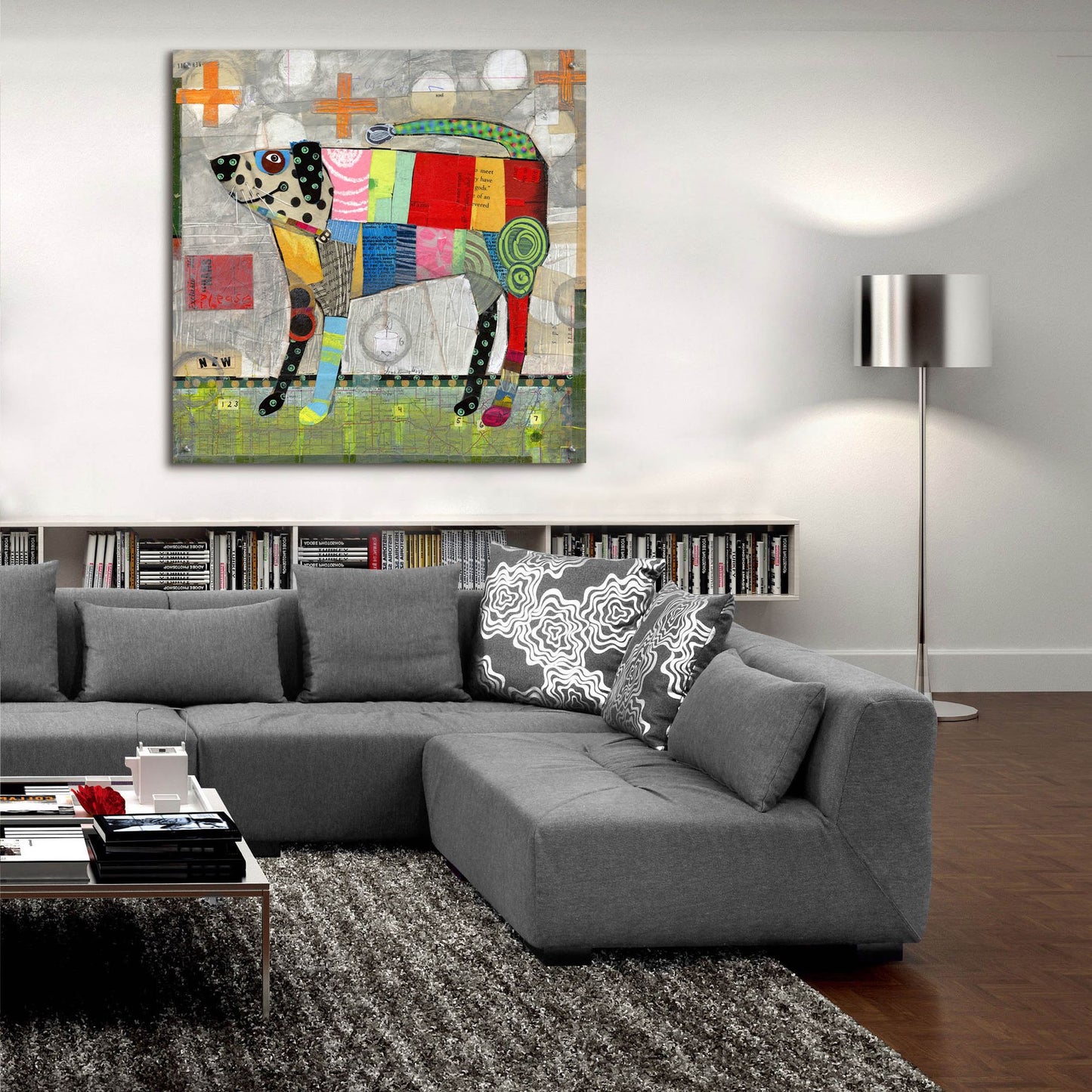 Epic Art 'Coat Of Many Colors' by Judy Verhoeven, Acrylic Glass Wall Art,36x36