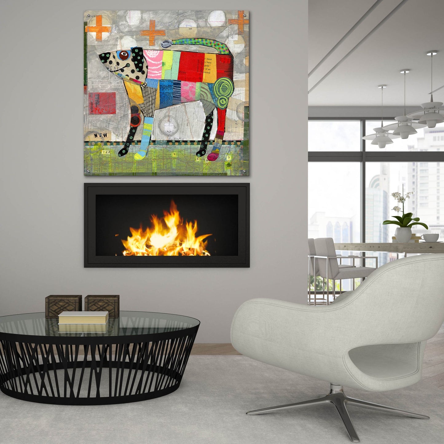 Epic Art 'Coat Of Many Colors' by Judy Verhoeven, Acrylic Glass Wall Art,36x36