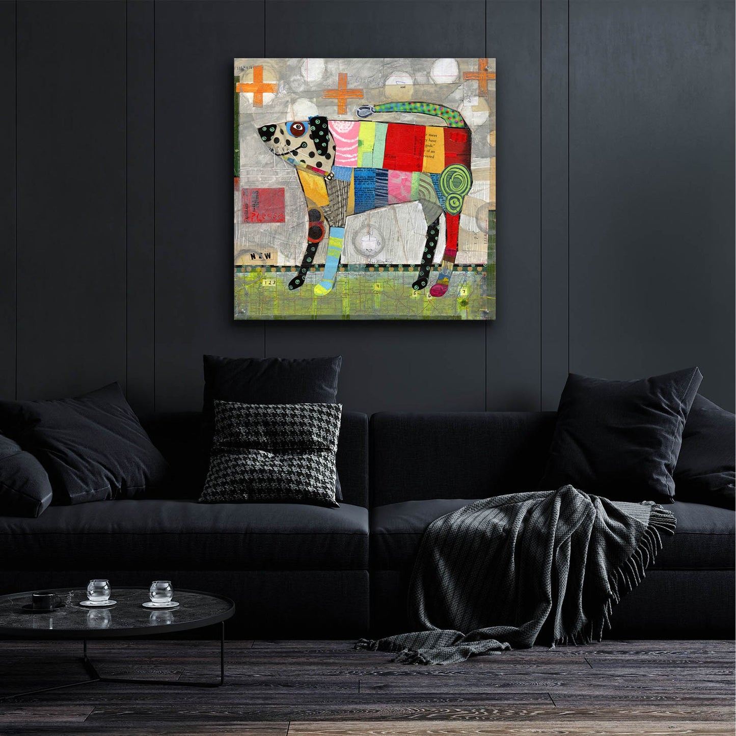 Epic Art 'Coat Of Many Colors' by Judy Verhoeven, Acrylic Glass Wall Art,36x36