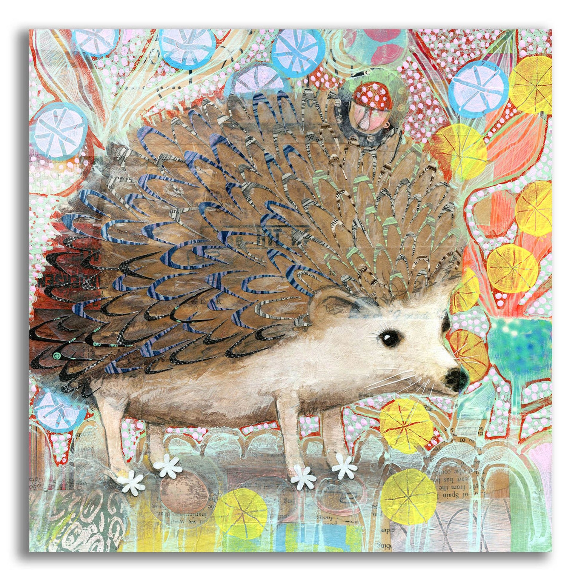 Epic Art 'Hedgie' by Judy Verhoeven, Acrylic Glass Wall Art