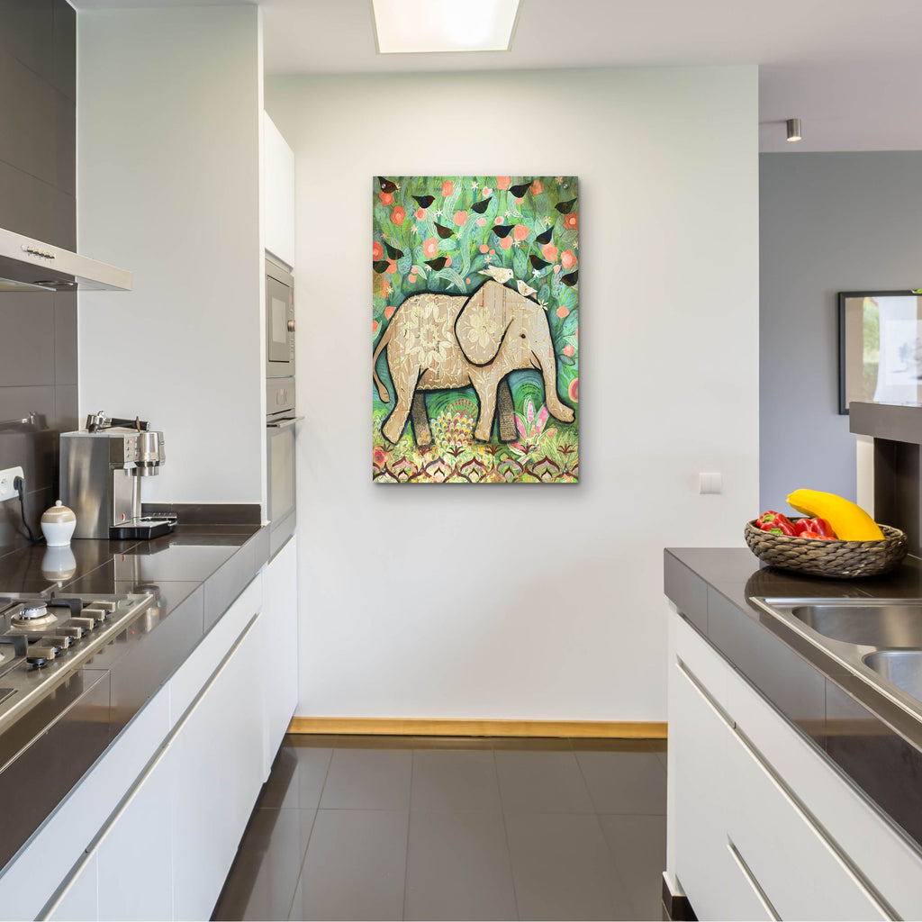 Epic Art 'Kiss For Srini' by Judy Verhoeven, Acrylic Glass Wall Art,24x36