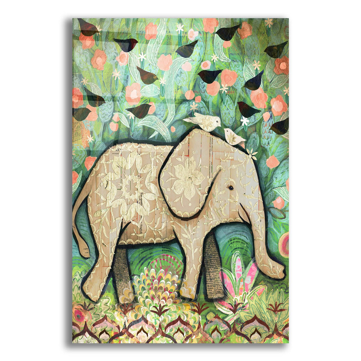 Epic Art 'Kiss For Srini' by Judy Verhoeven, Acrylic Glass Wall Art