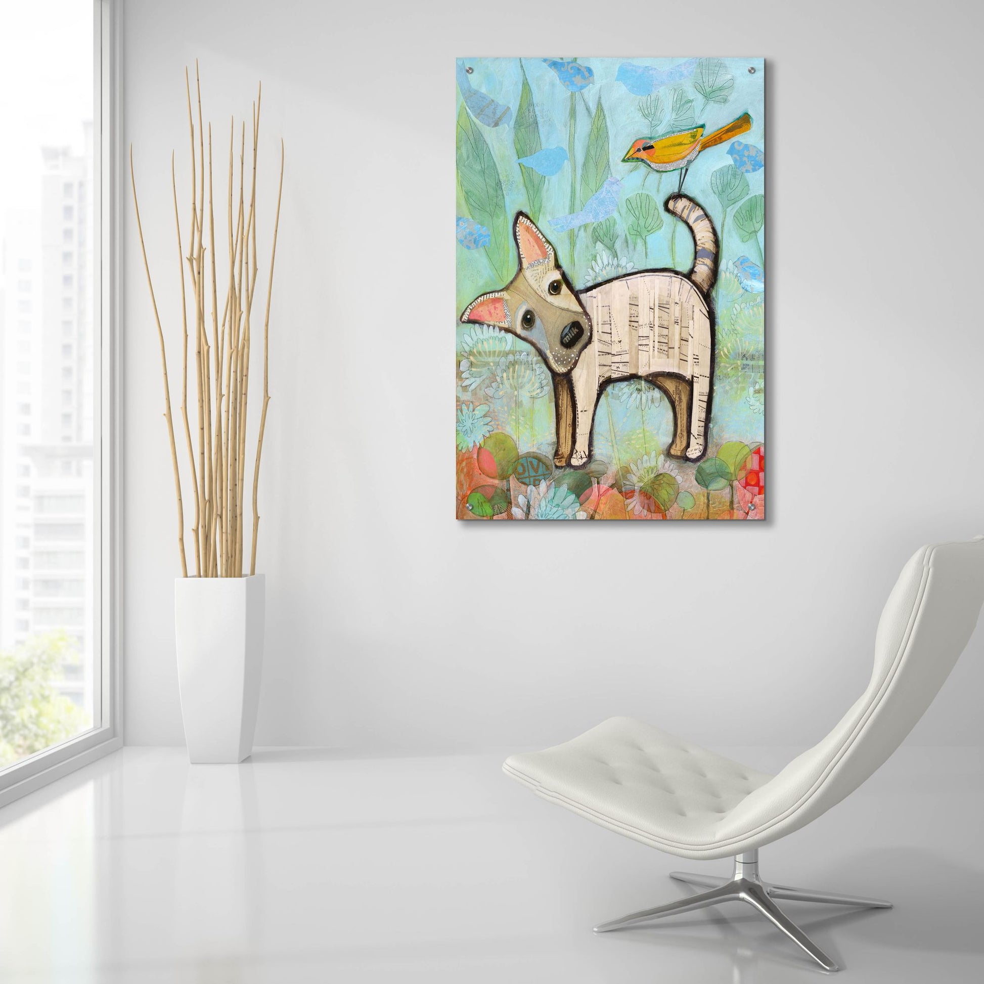 Epic Art 'Milk And Cookie' by Judy Verhoeven, Acrylic Glass Wall Art,24x36