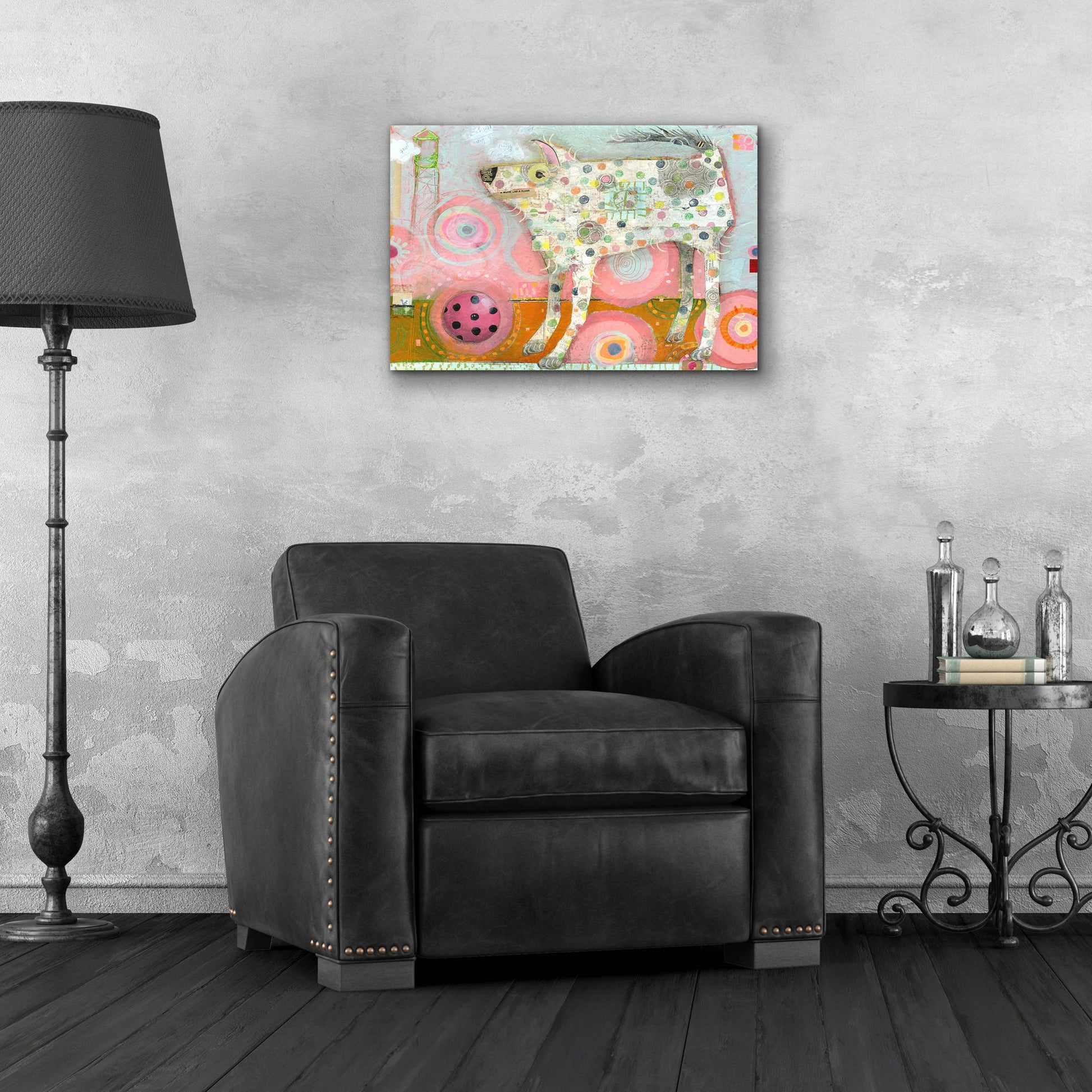 Epic Art 'The Distraction' by Judy Verhoeven, Acrylic Glass Wall Art,24x16