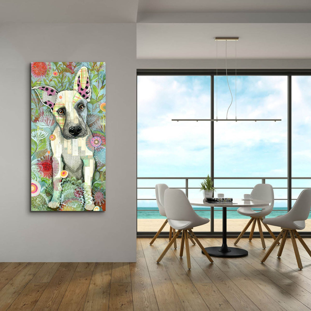 Epic Art 'Zo Zo Girl' by Judy Verhoeven, Acrylic Glass Wall Art,24x48