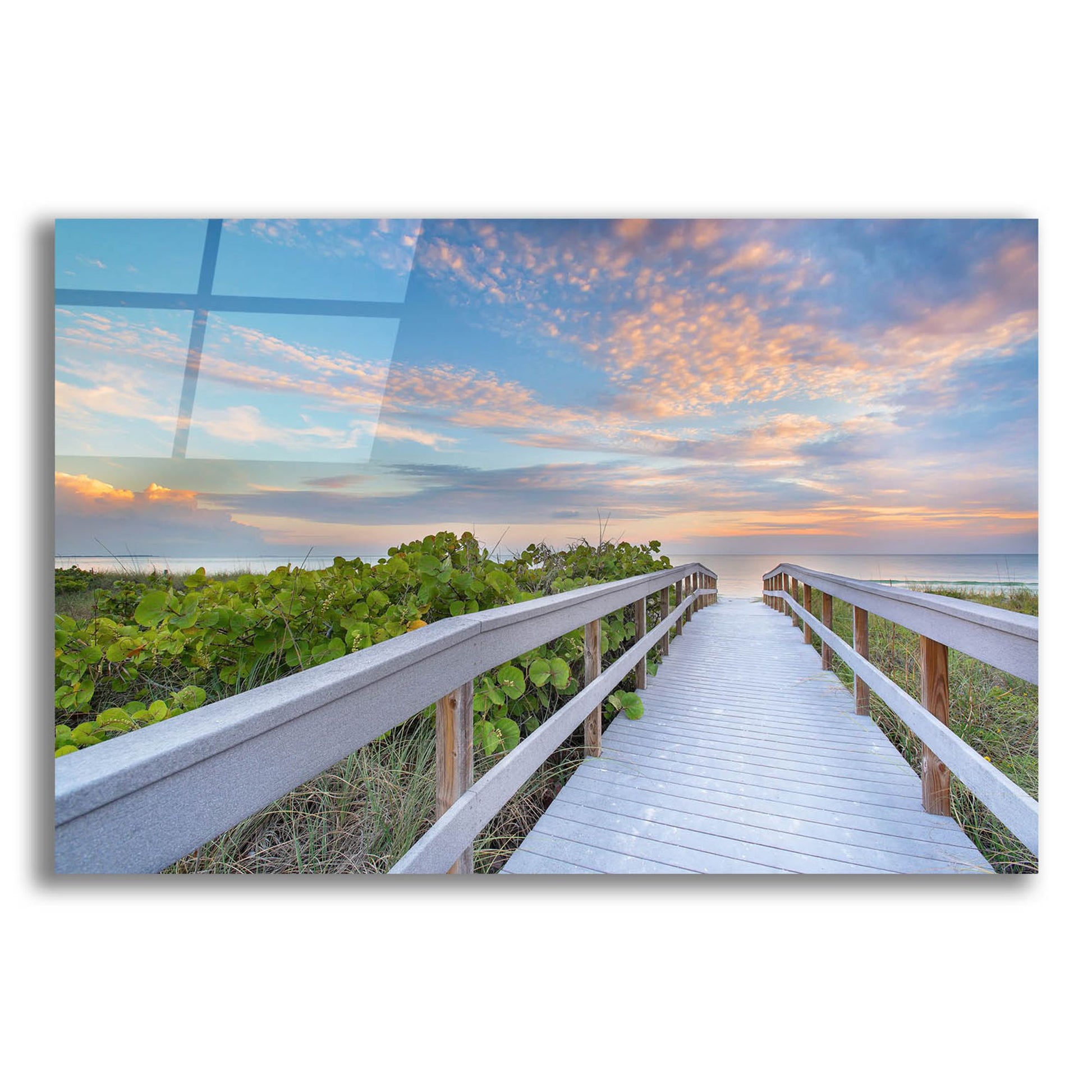 Epic Art 'The Walk To Sunset Beach' by Andrew Vernon, Acrylic Glass Wall Art,24x16