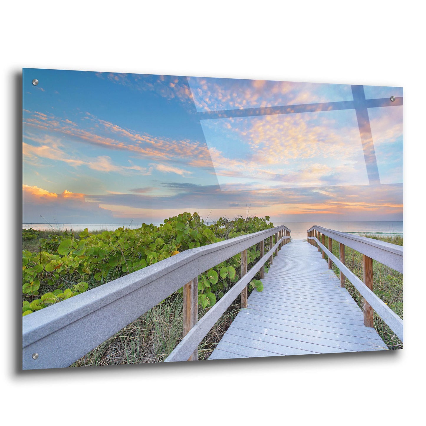 Epic Art 'The Walk To Sunset Beach' by Andrew Vernon, Acrylic Glass Wall Art,36x24