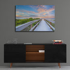 The Walk To Sunset Beach by Andrew Vernon - 36x24 acrylic wall art in a room