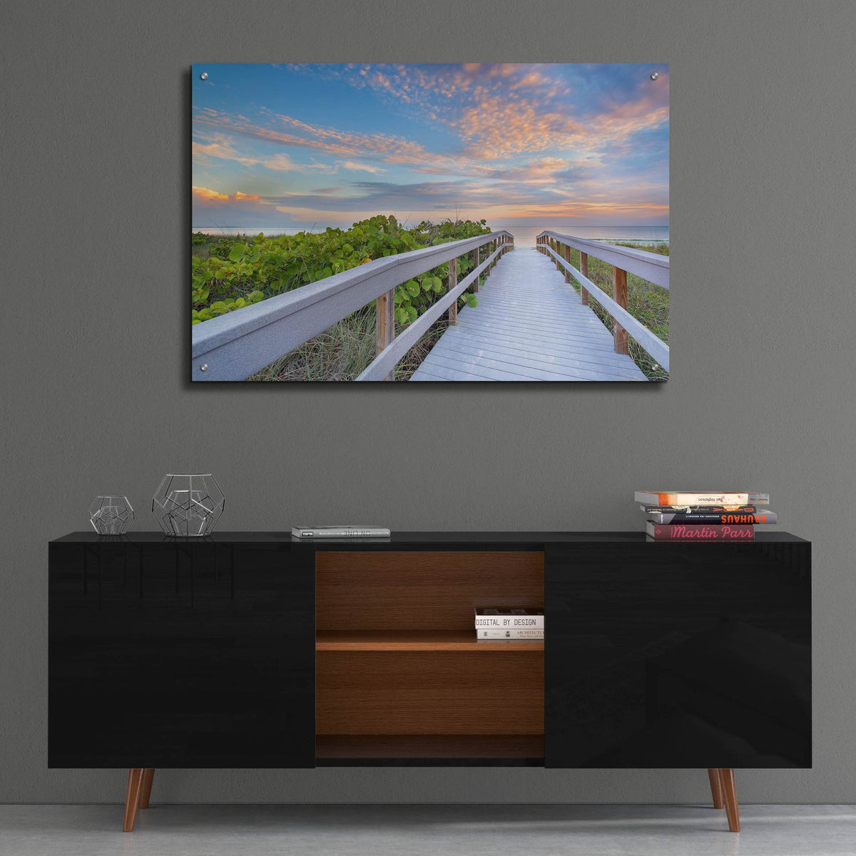 The Walk To Sunset Beach by Andrew Vernon - 36x24 acrylic wall art in a room