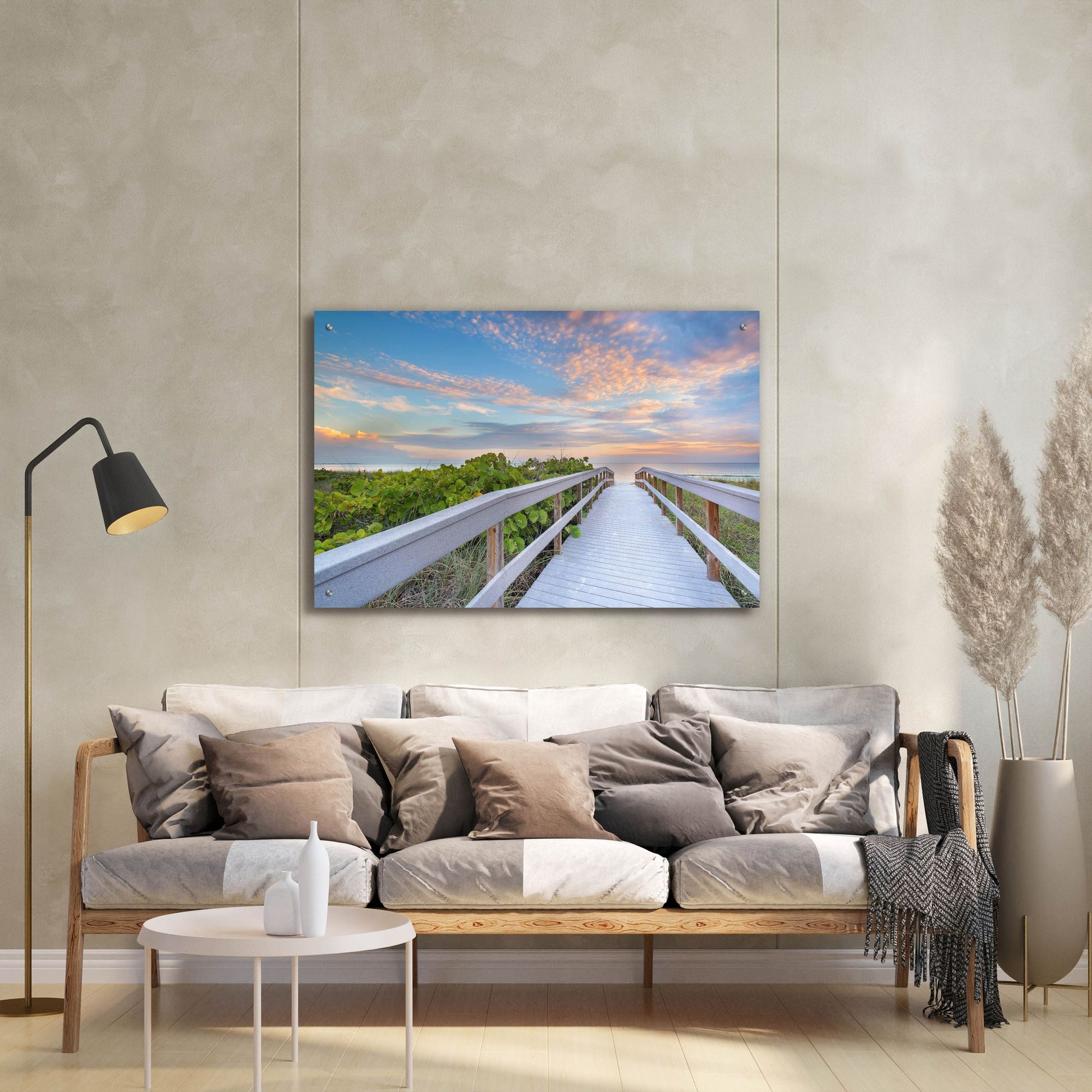 Epic Art 'The Walk To Sunset Beach' by Andrew Vernon, Acrylic Glass Wall Art,36x24