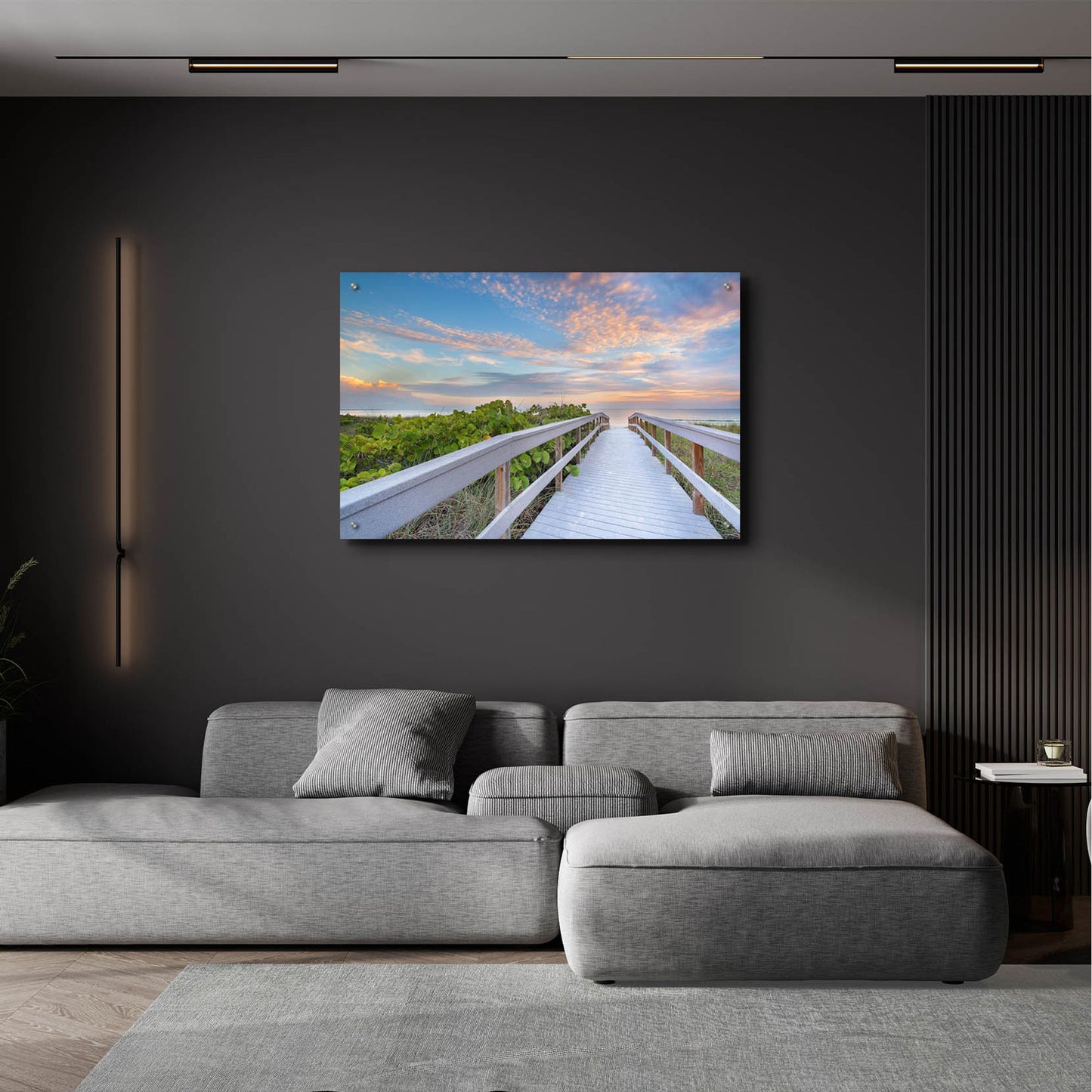 Epic Art 'The Walk To Sunset Beach' by Andrew Vernon, Acrylic Glass Wall Art,36x24