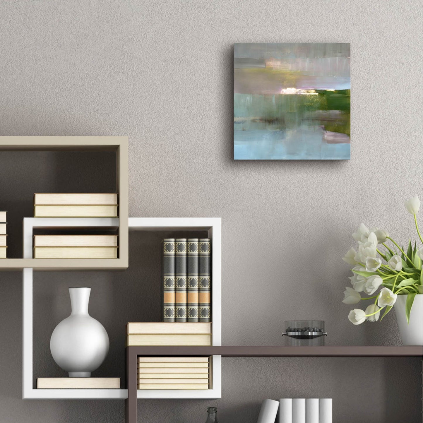 Epic Art 'Spatial Composition 07 10 2019' by Stephanie Villafane, Acrylic Glass Wall Art,12x12