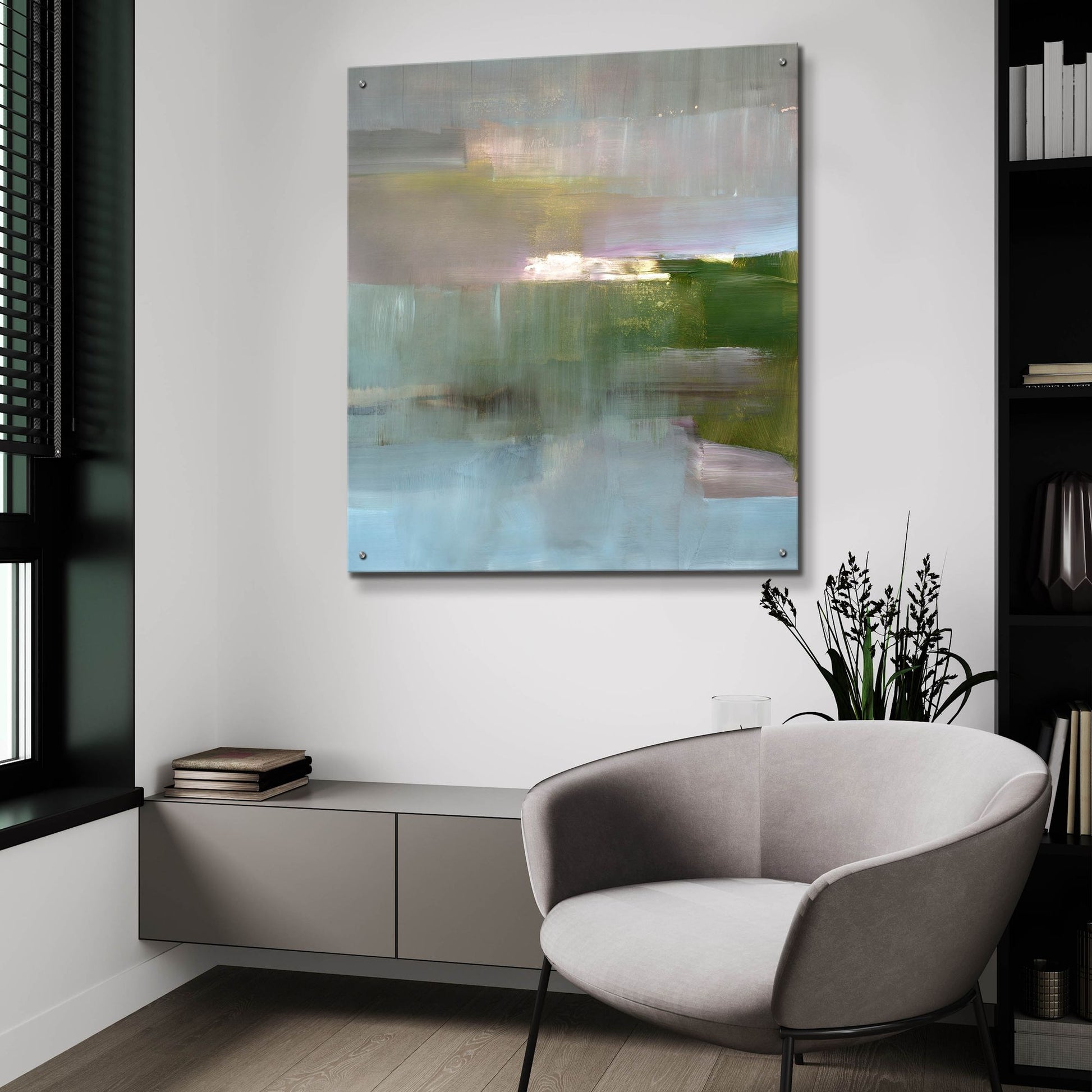 Epic Art 'Spatial Composition 07 10 2019' by Stephanie Villafane, Acrylic Glass Wall Art,36x36