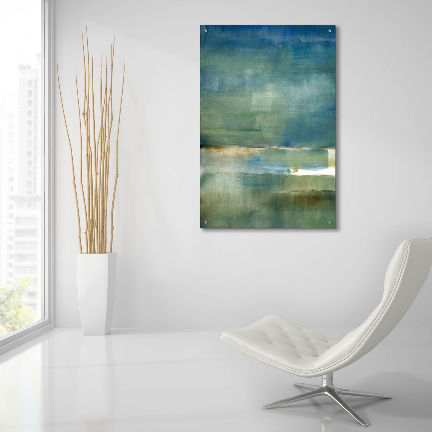 Epic Art 'Spatial Composition 10 10 2019' by Stephanie Villafane, Acrylic Glass Wall Art,24x36