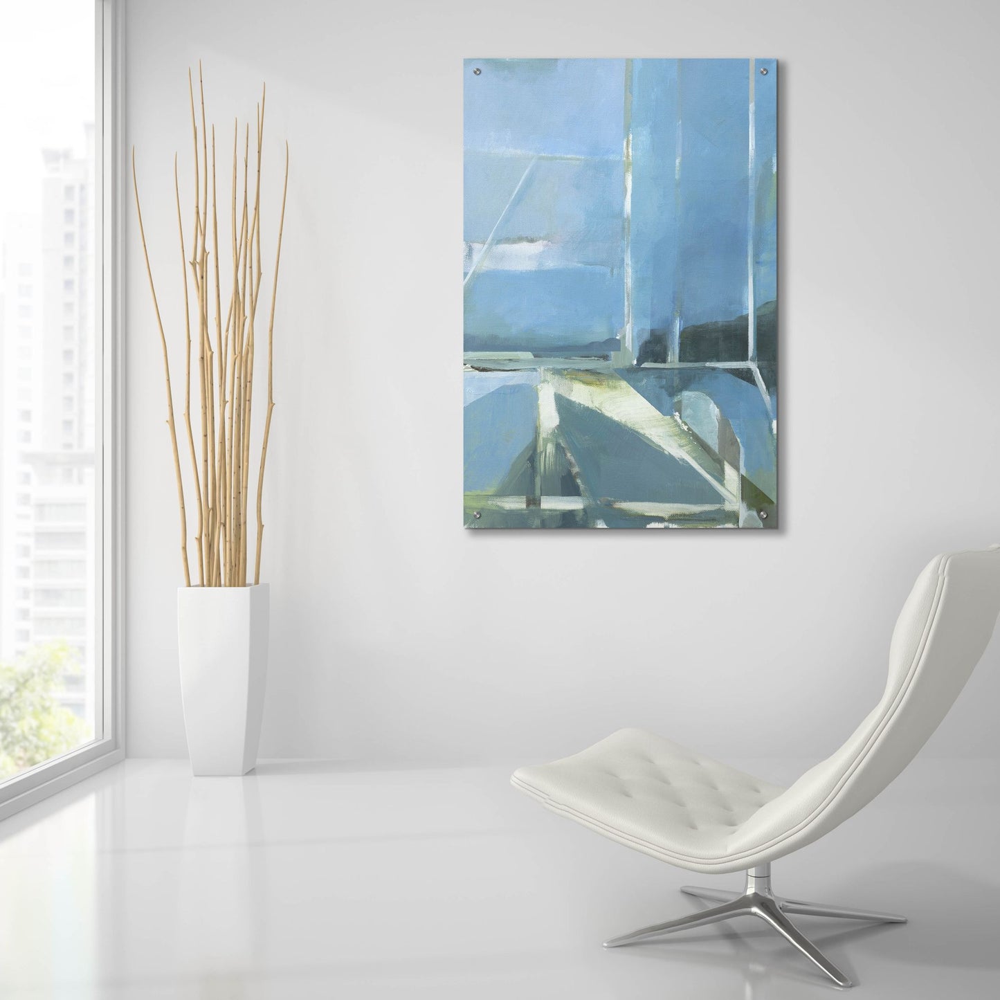 Epic Art 'Spatial Composition 31 12 2018' by Stephanie Villafane, Acrylic Glass Wall Art,24x36